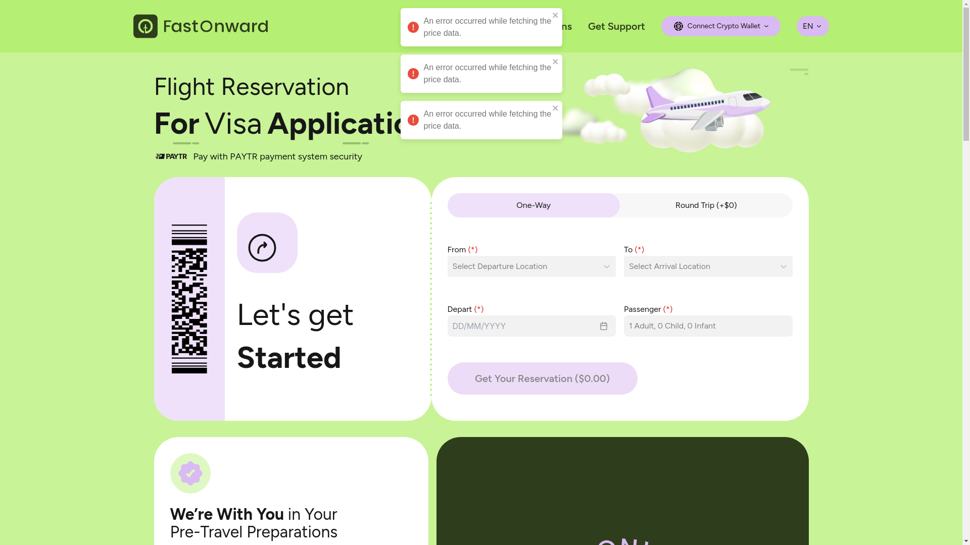 website screenshot of https://fastonward-fe-prod.pages.dev/