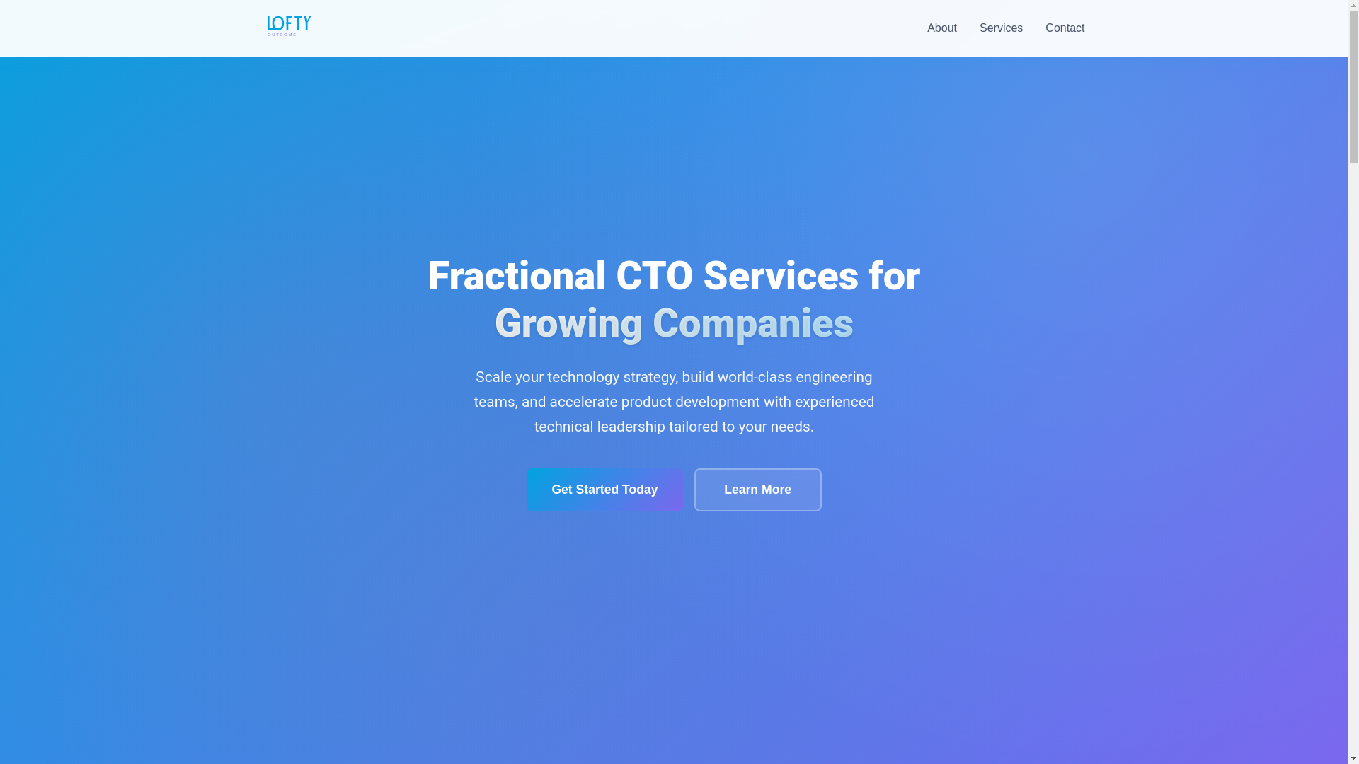 website screenshot of https://lofty-outcome-marketing-staging.pages.dev/