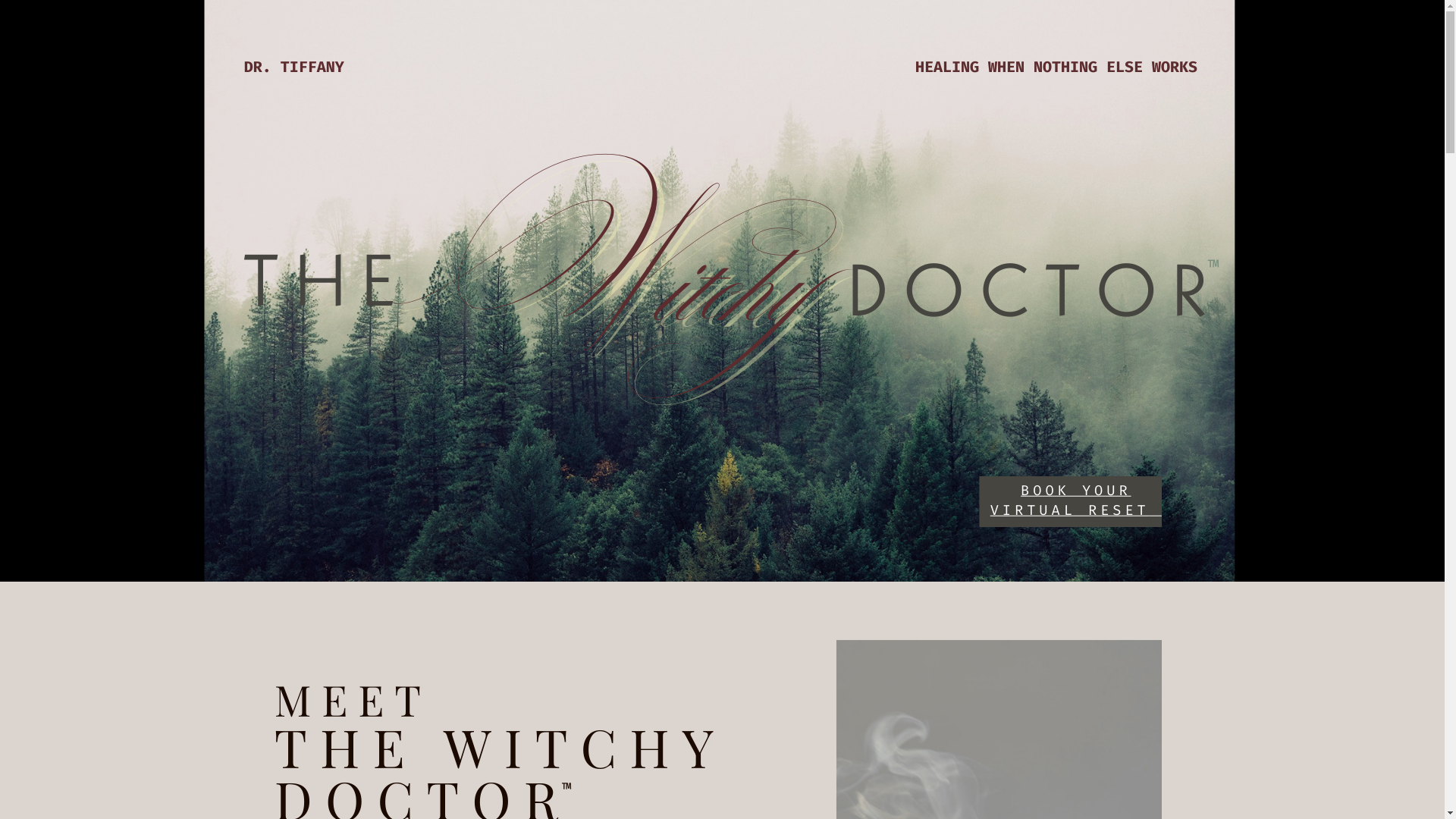 website screenshot of https://thewitchydoctor1.com/