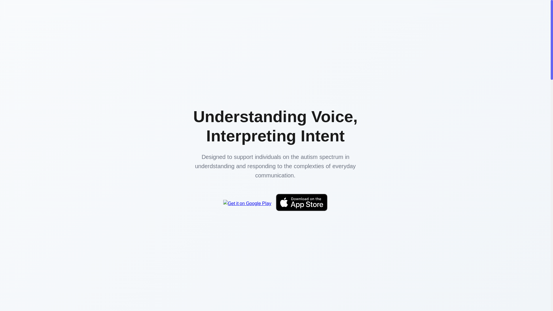 website screenshot of https://voice-intent-landing.pages.dev/