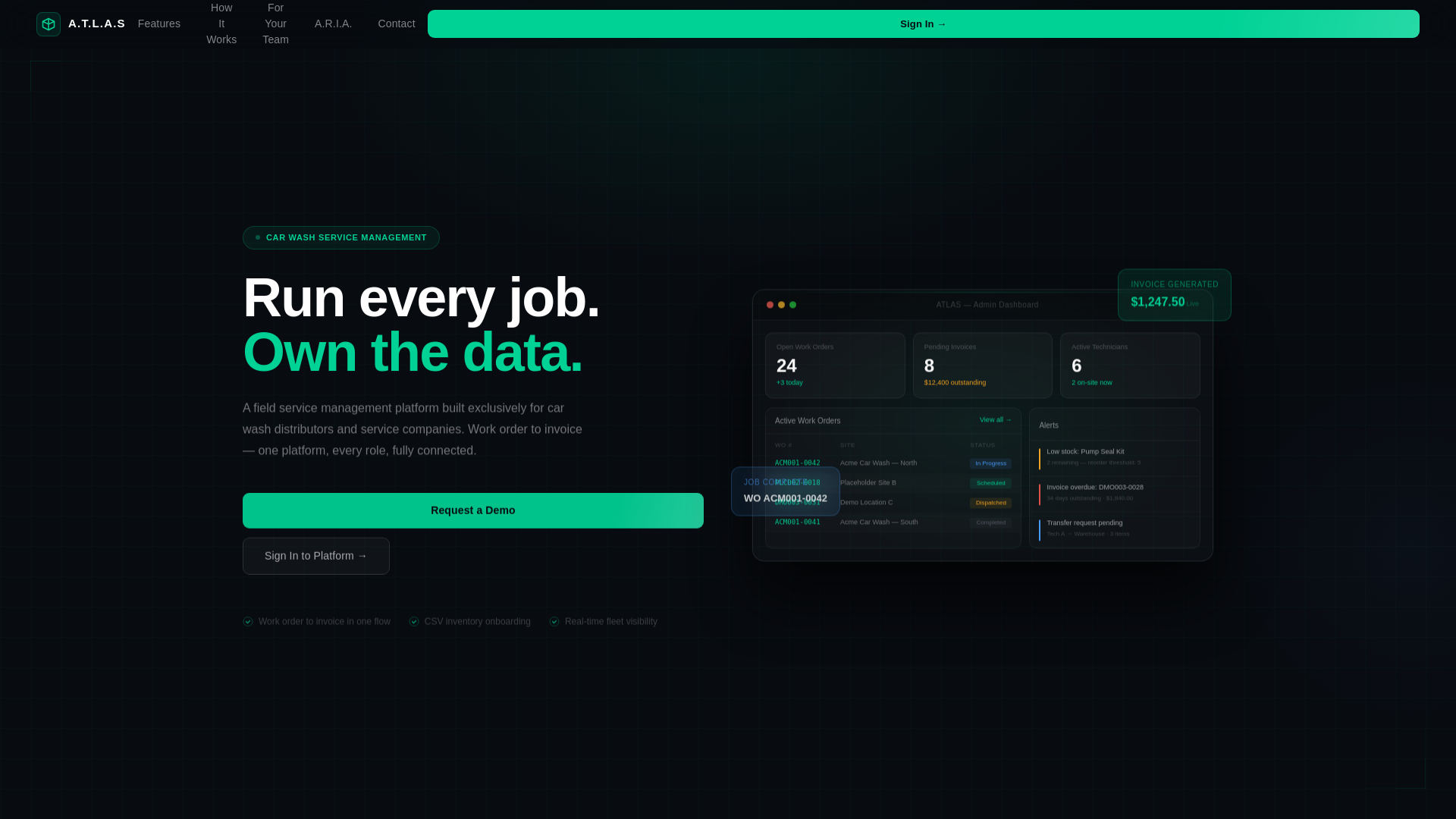 website screenshot of https://atlasfieldmanagement.app/
