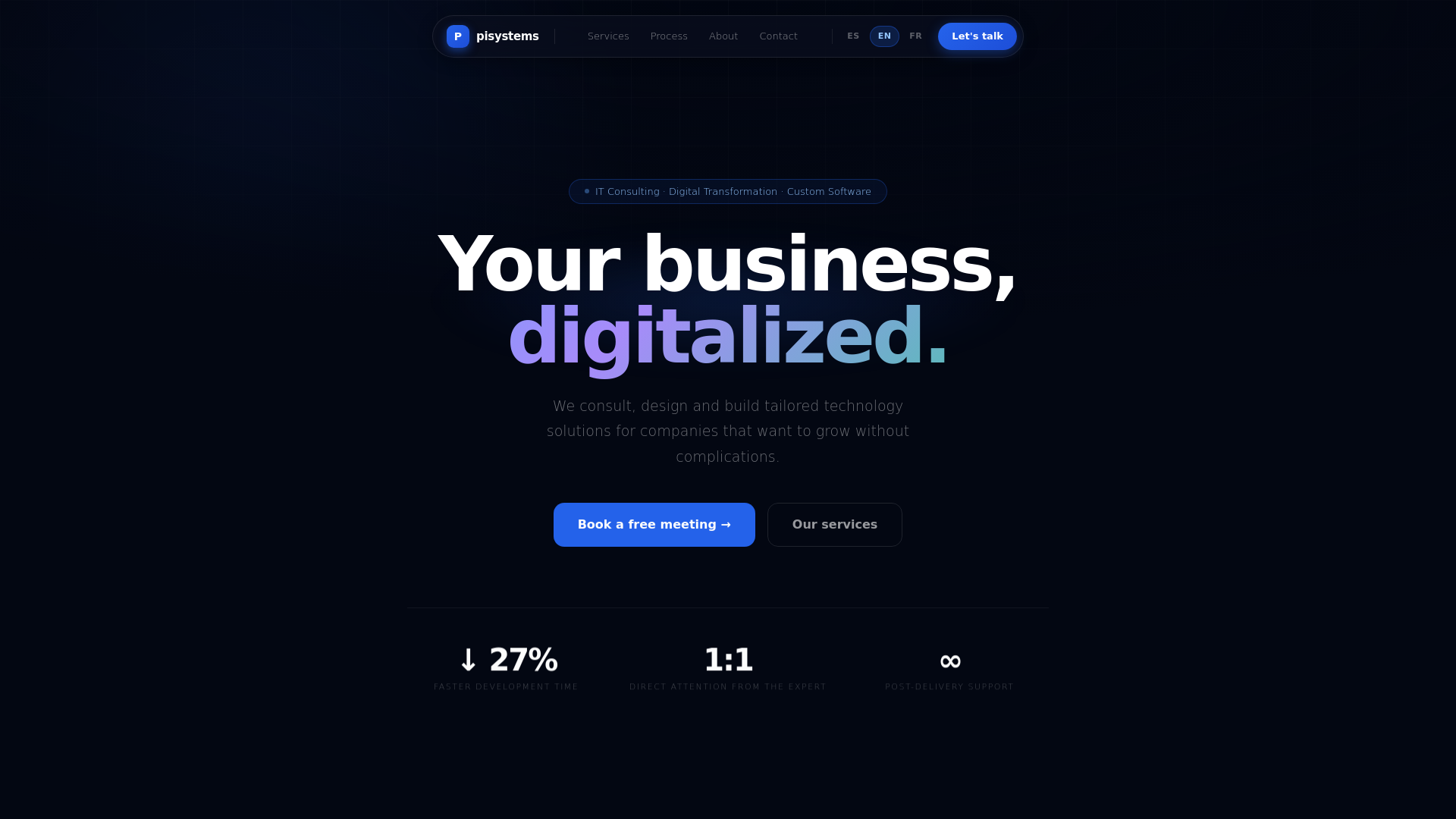 website screenshot of https://pisystems-web.pages.dev/