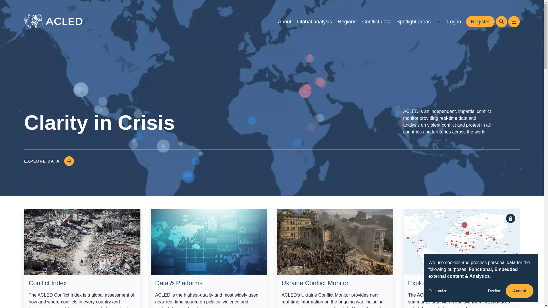 website screenshot of https://acleddata.com/