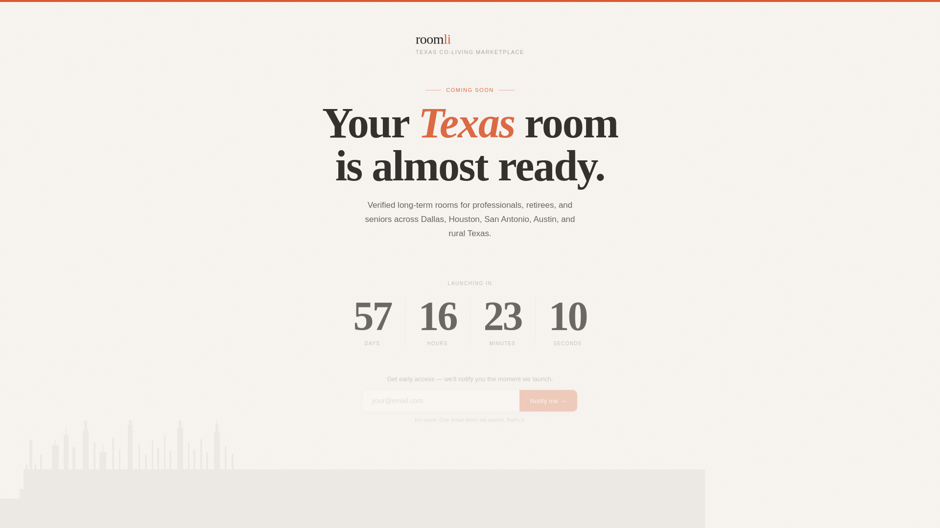 website screenshot of https://roomli.homes/
