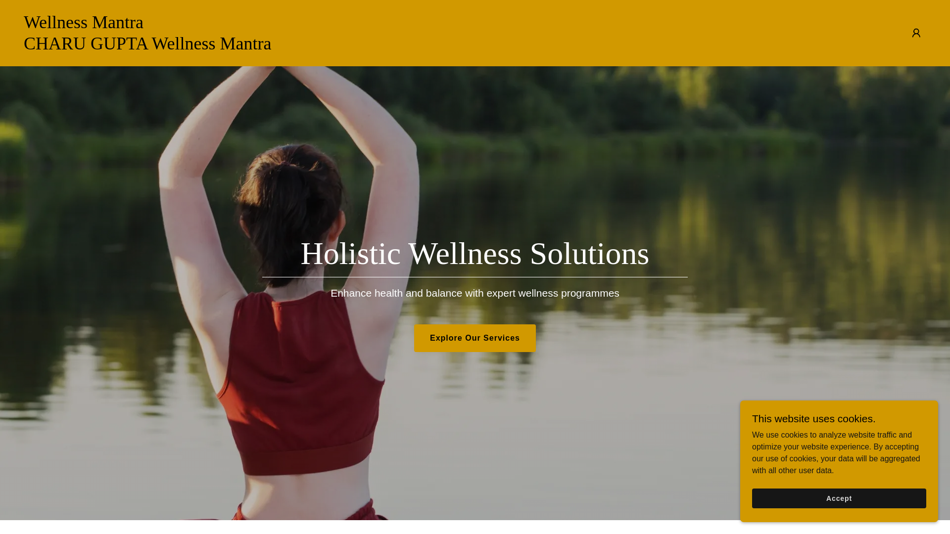website screenshot of https://wellnessmantraonline.in