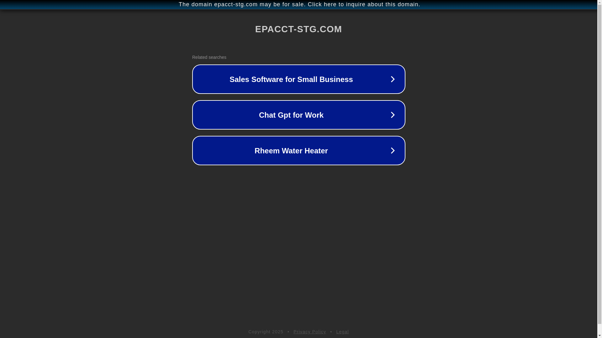 website screenshot of https://epacct-stg.com/