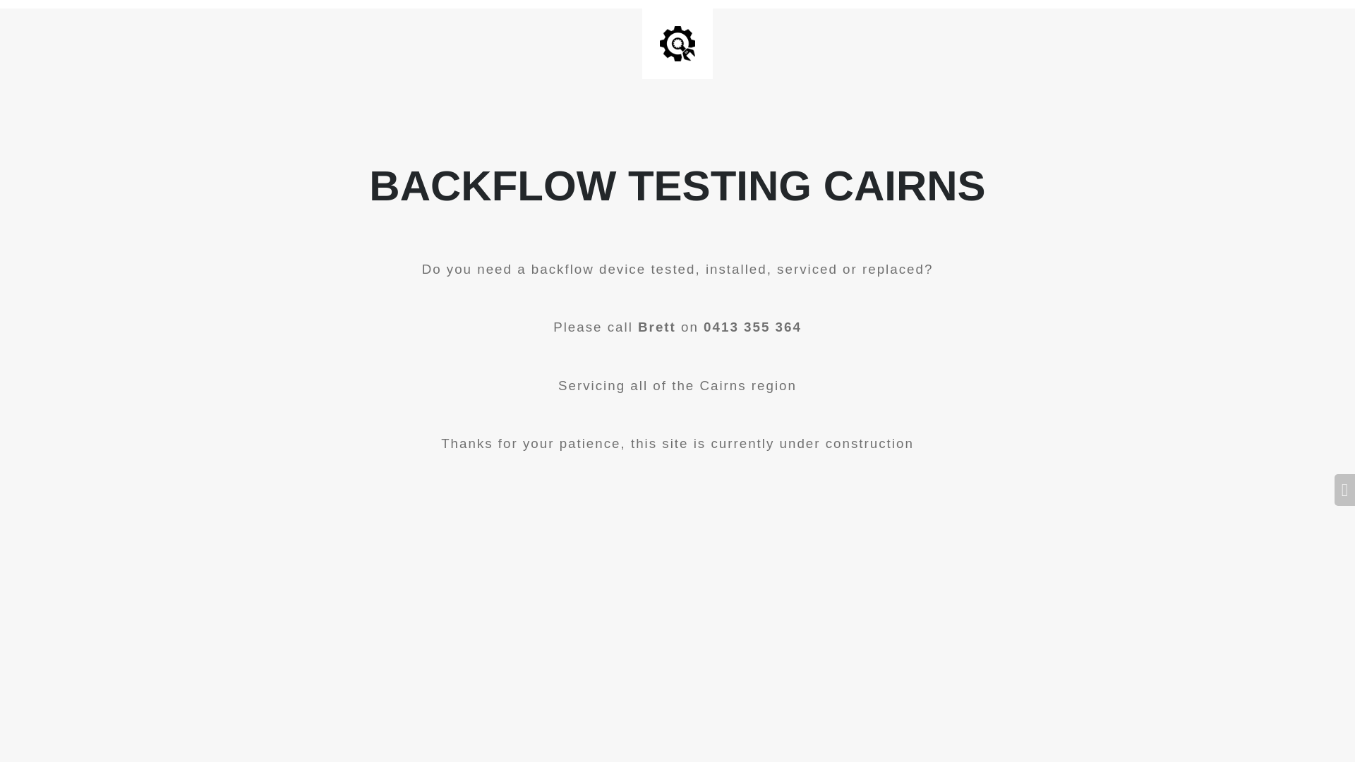 website screenshot of https://cairnsbackflowtesting.online/
