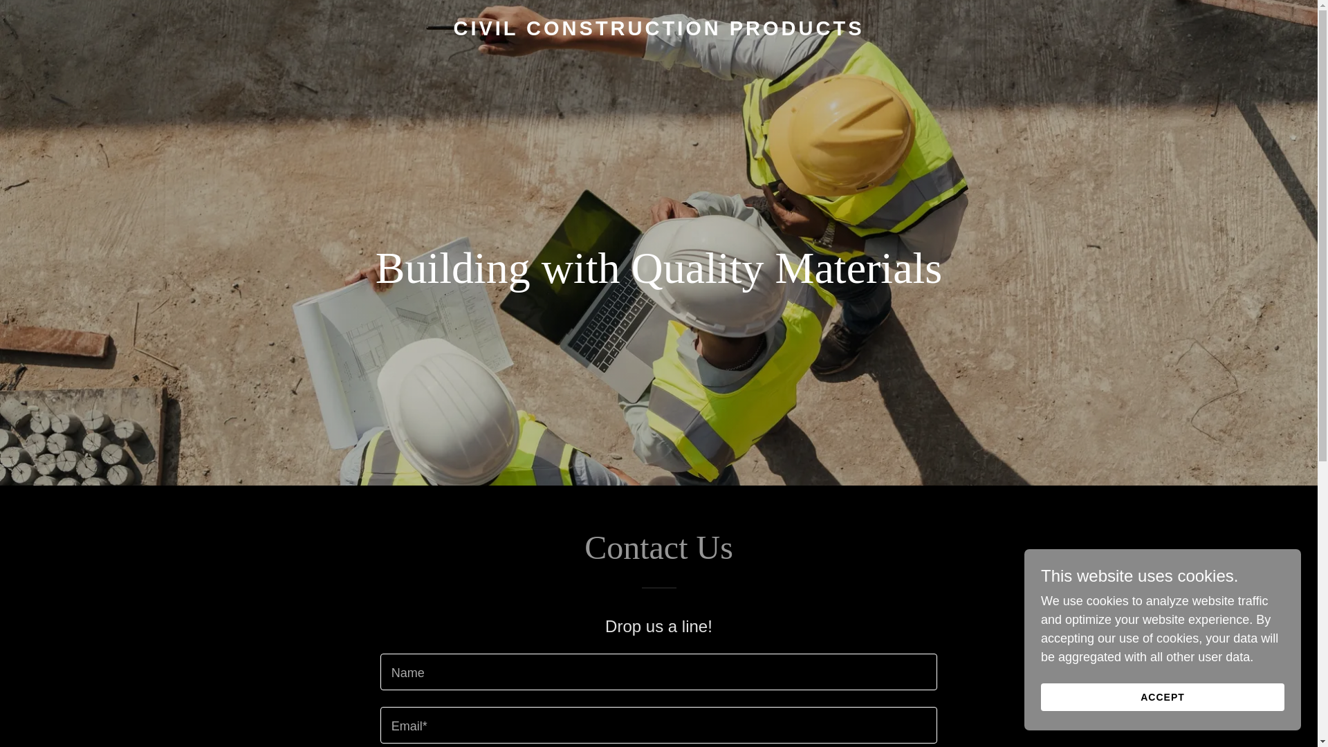 website screenshot of https://civilconstructionproducts.com/