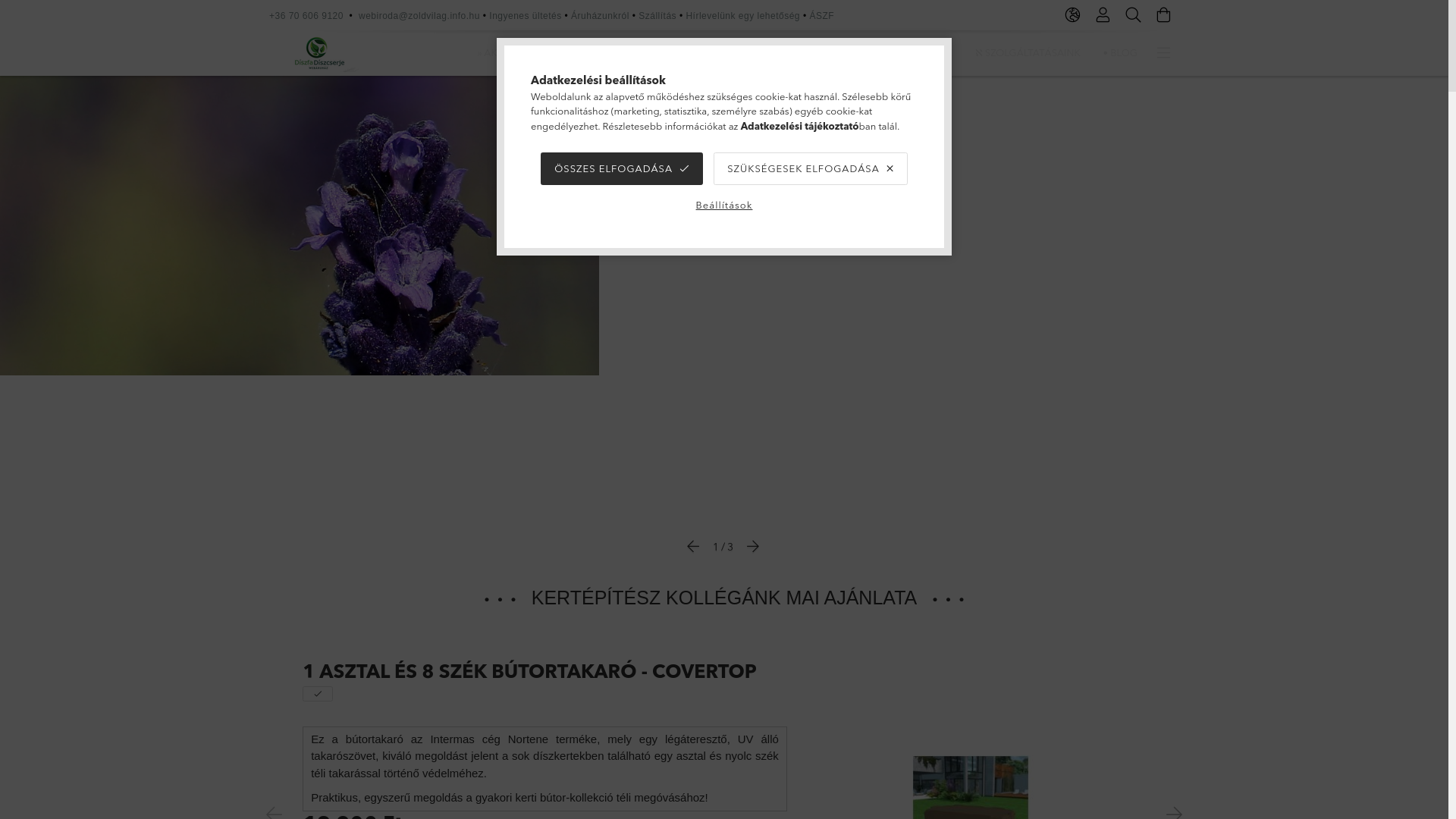 website screenshot of https://diszfa-diszcserje.hu/
