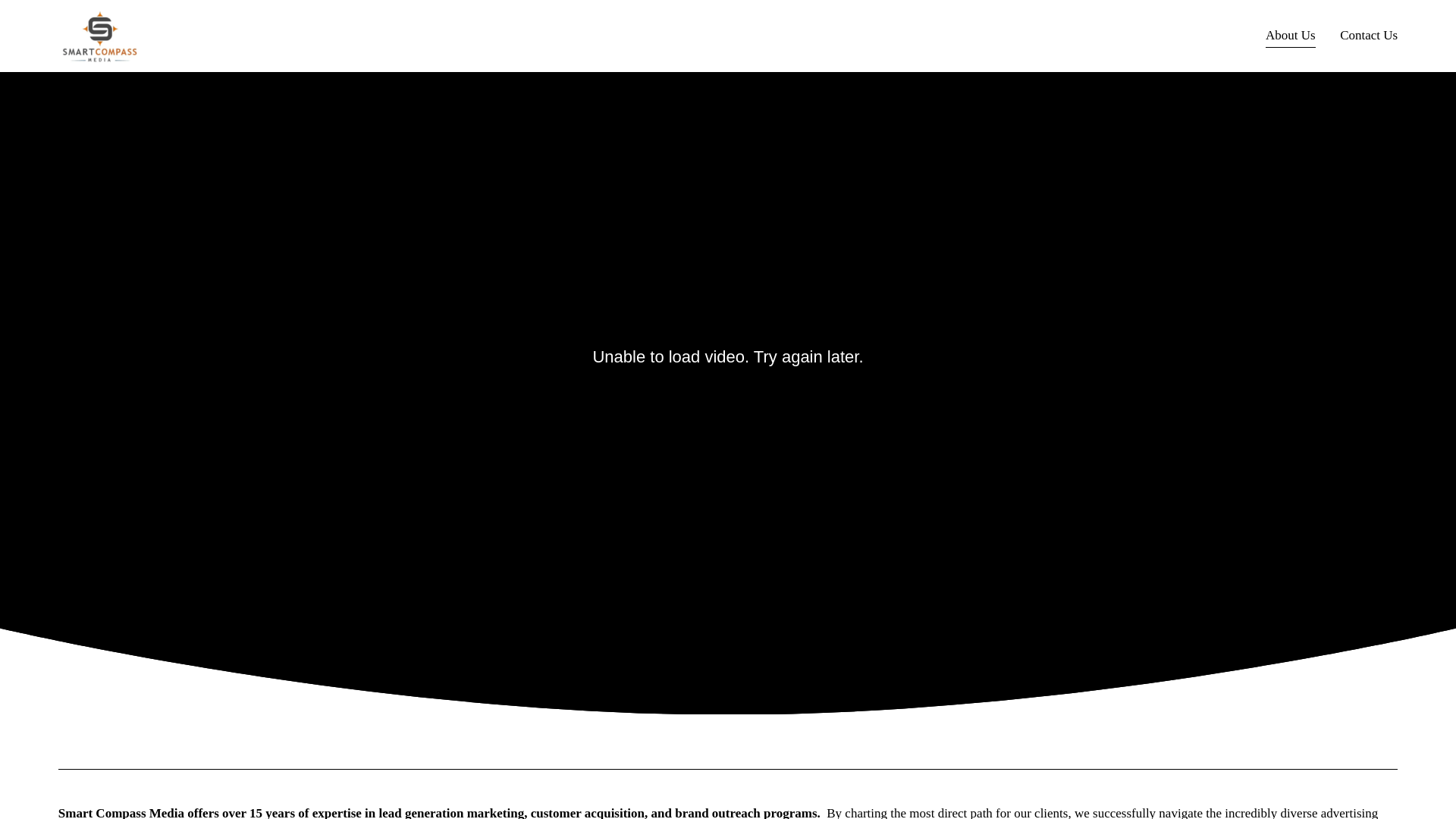 website screenshot of https://smartcompasscrm.com/