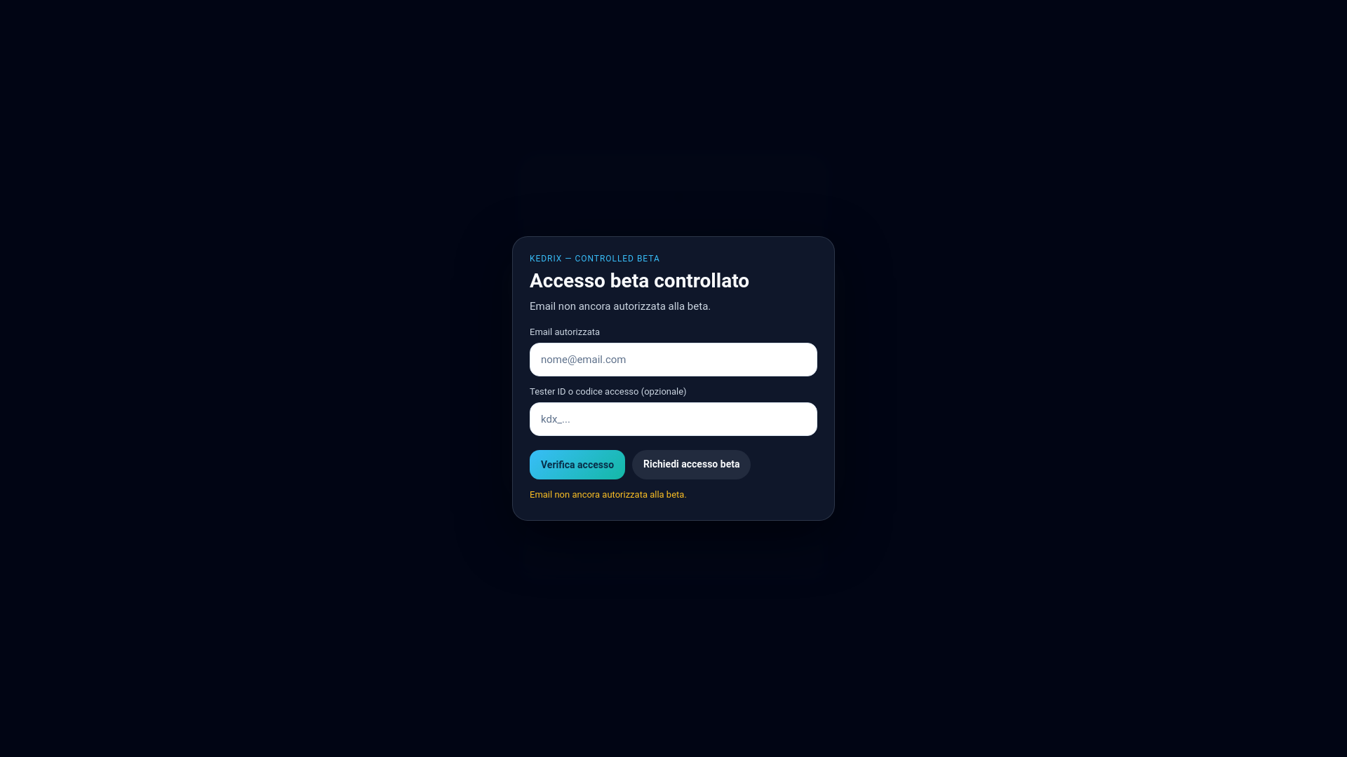 website screenshot of https://kedrix-beta-test.pages.dev/