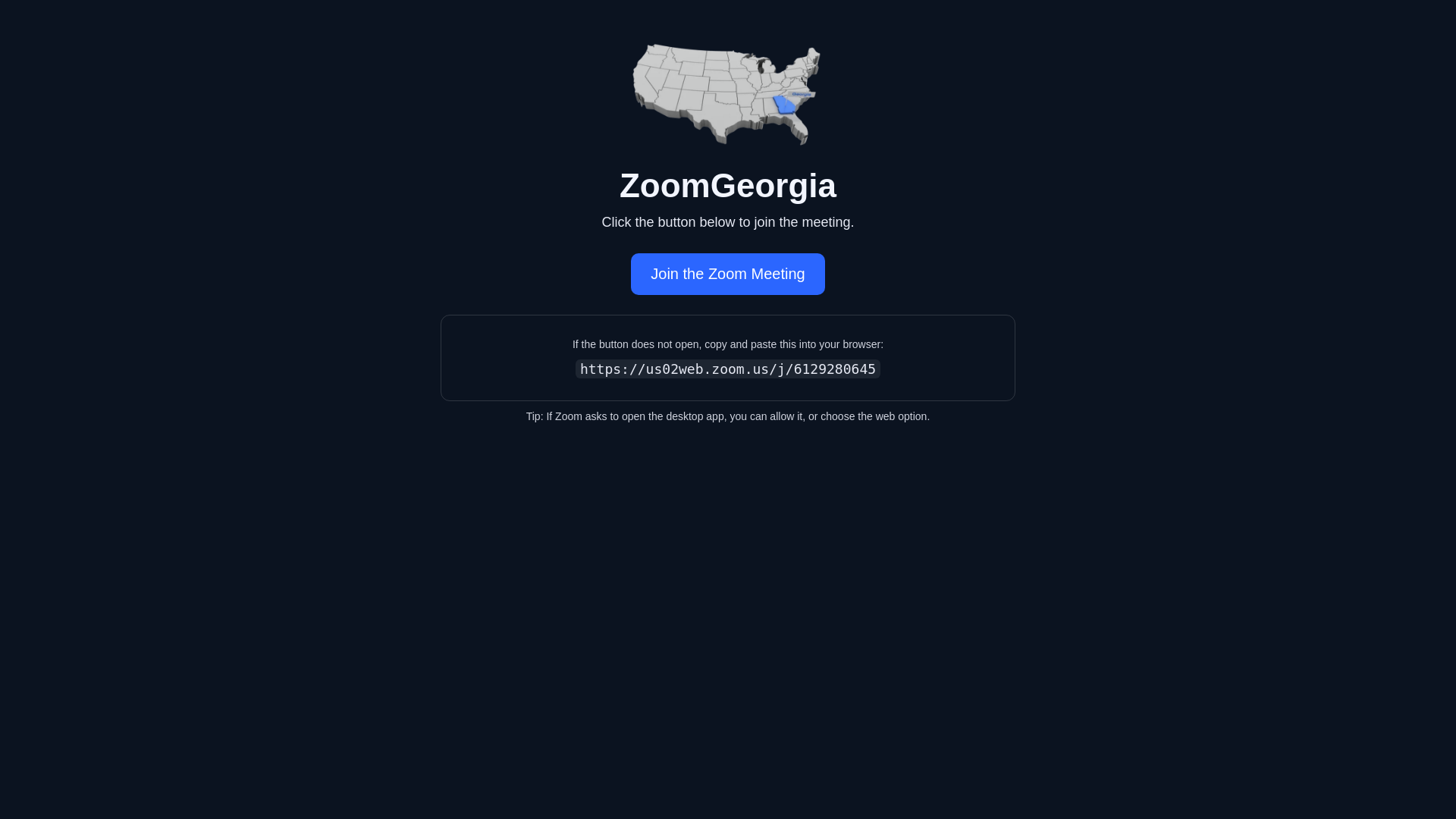 website screenshot of https://zoomgeorgia2.com/