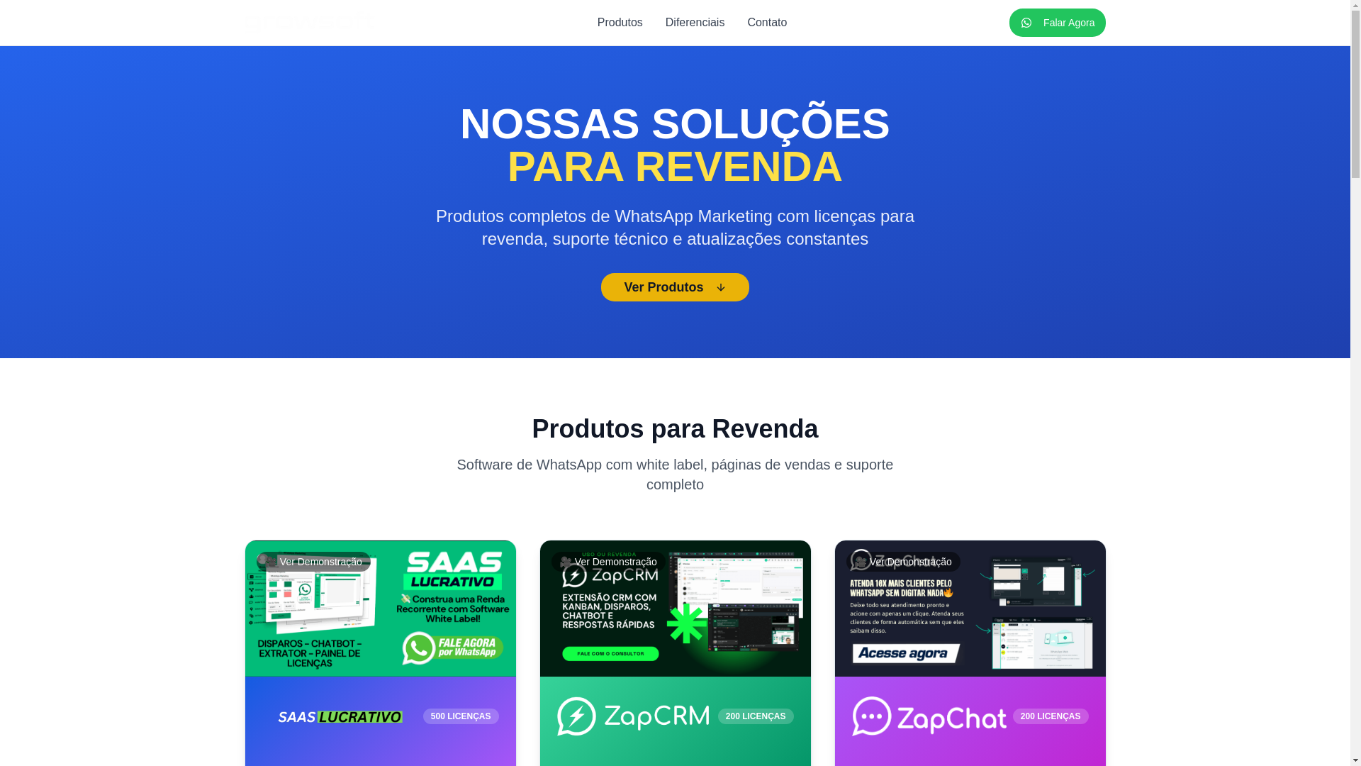 website screenshot of https://revenda.pages.dev/