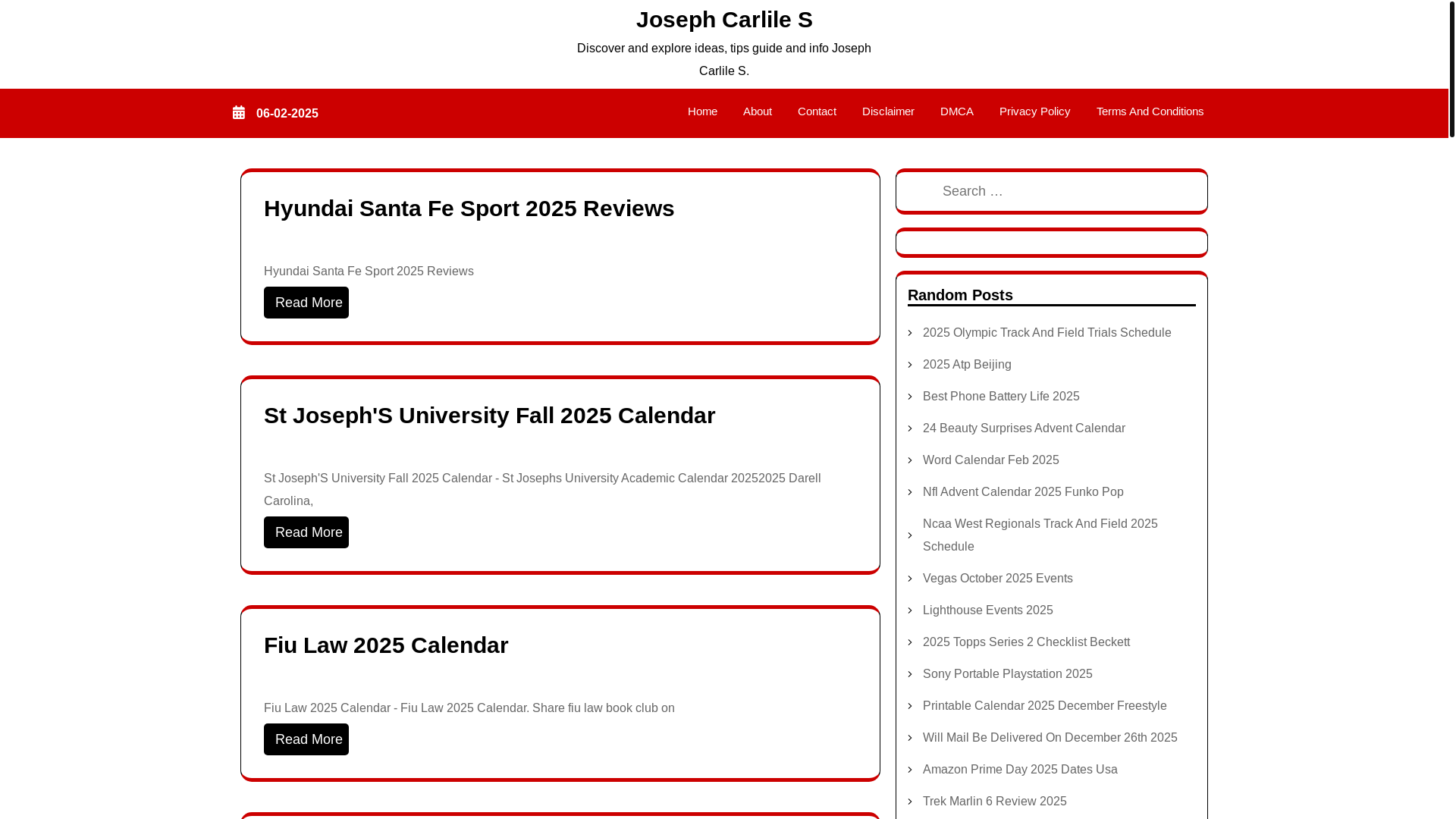 website screenshot of https://josephcarliles.pages.dev/