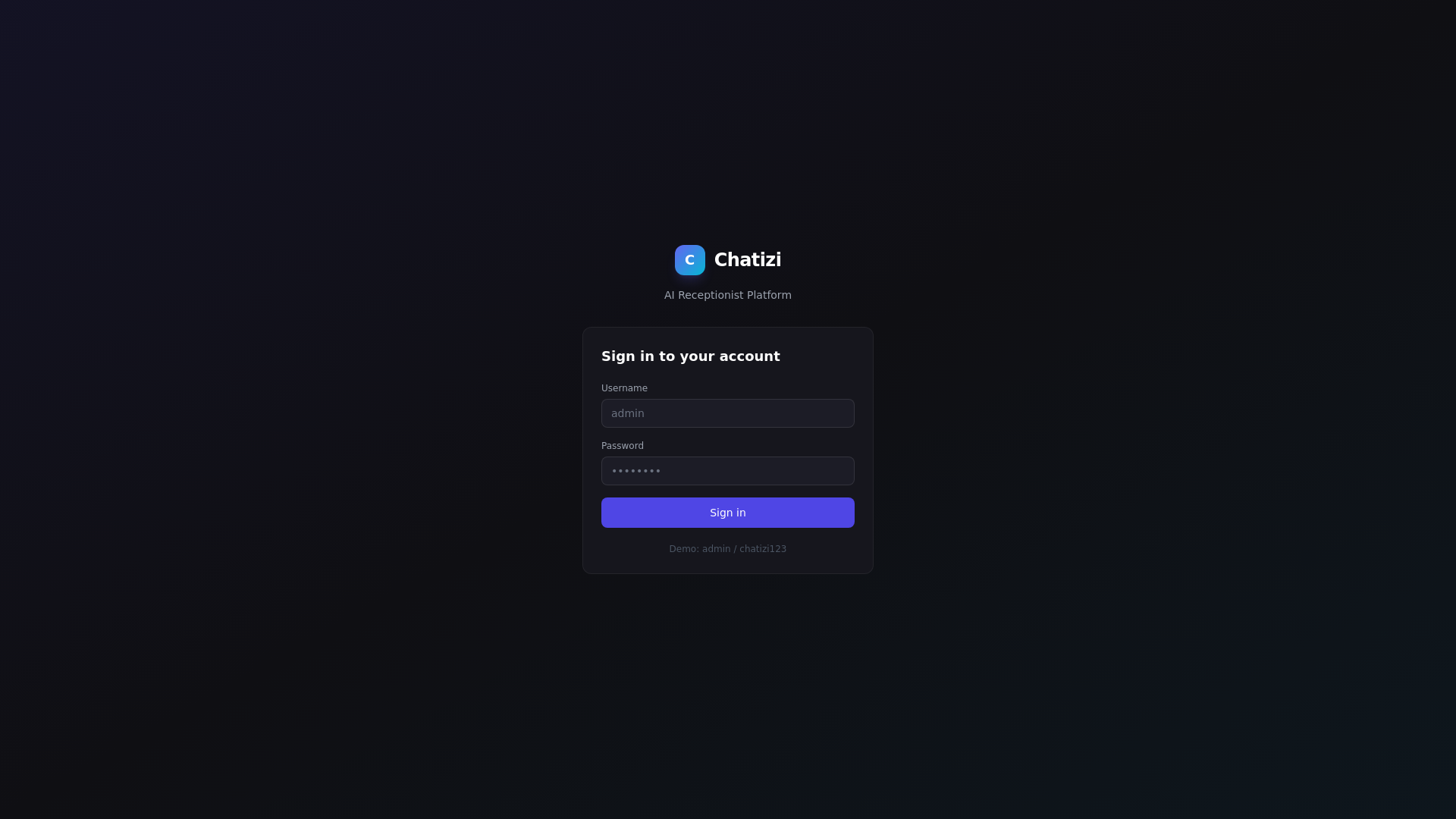 website screenshot of https://izichat-app.pages.dev/