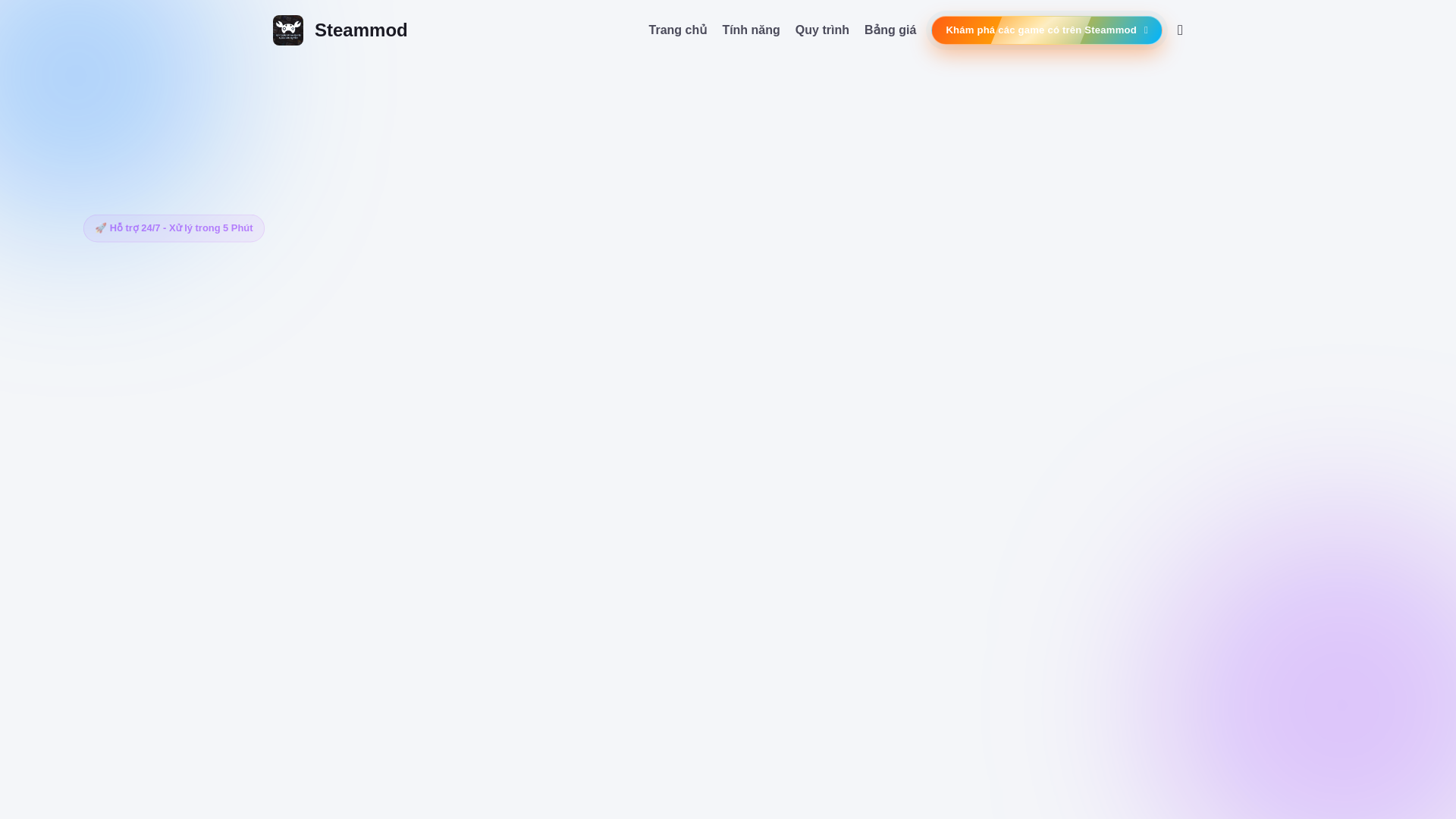 website screenshot of https://steammod.site