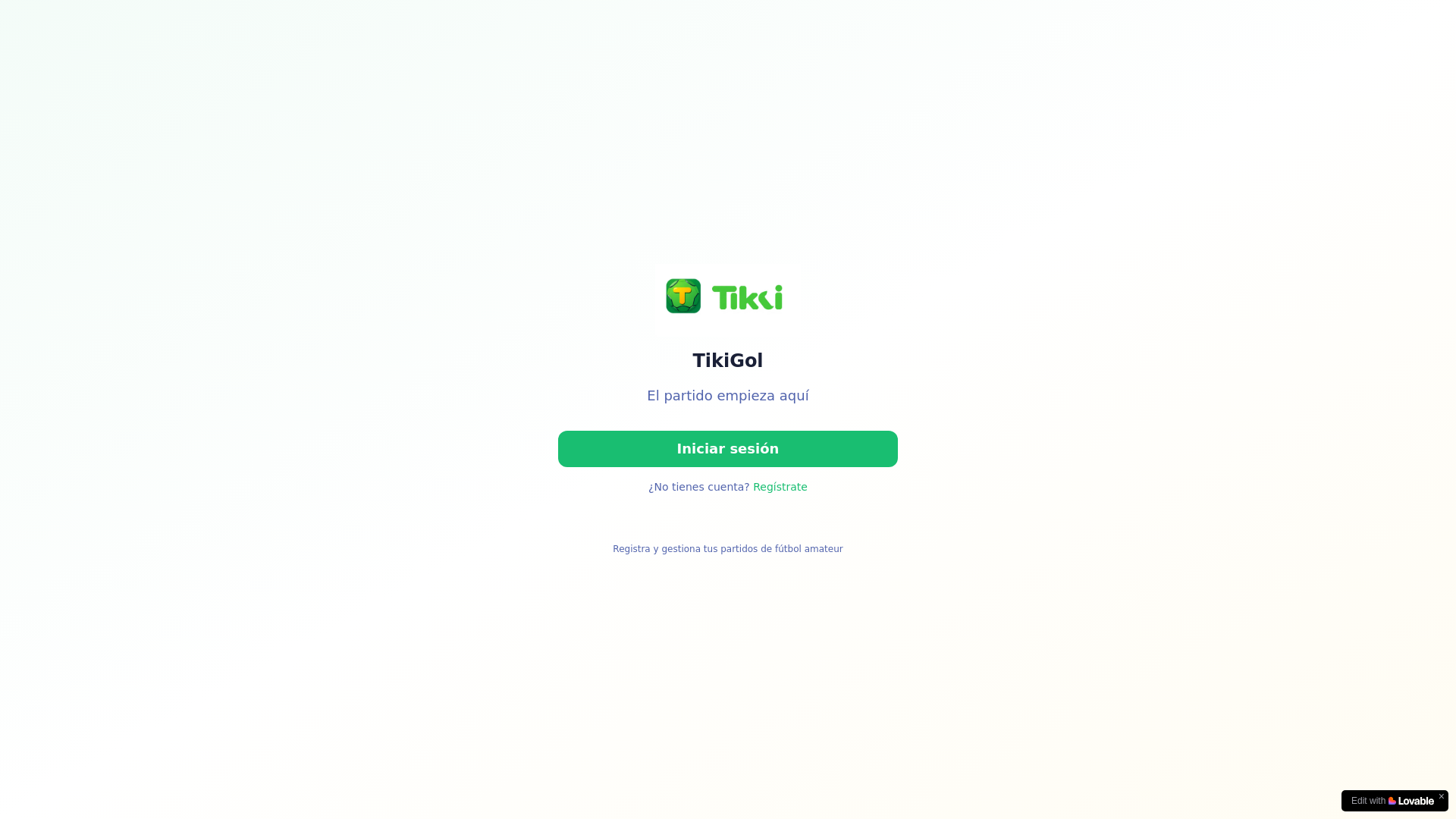website screenshot of https://tikigol.com/