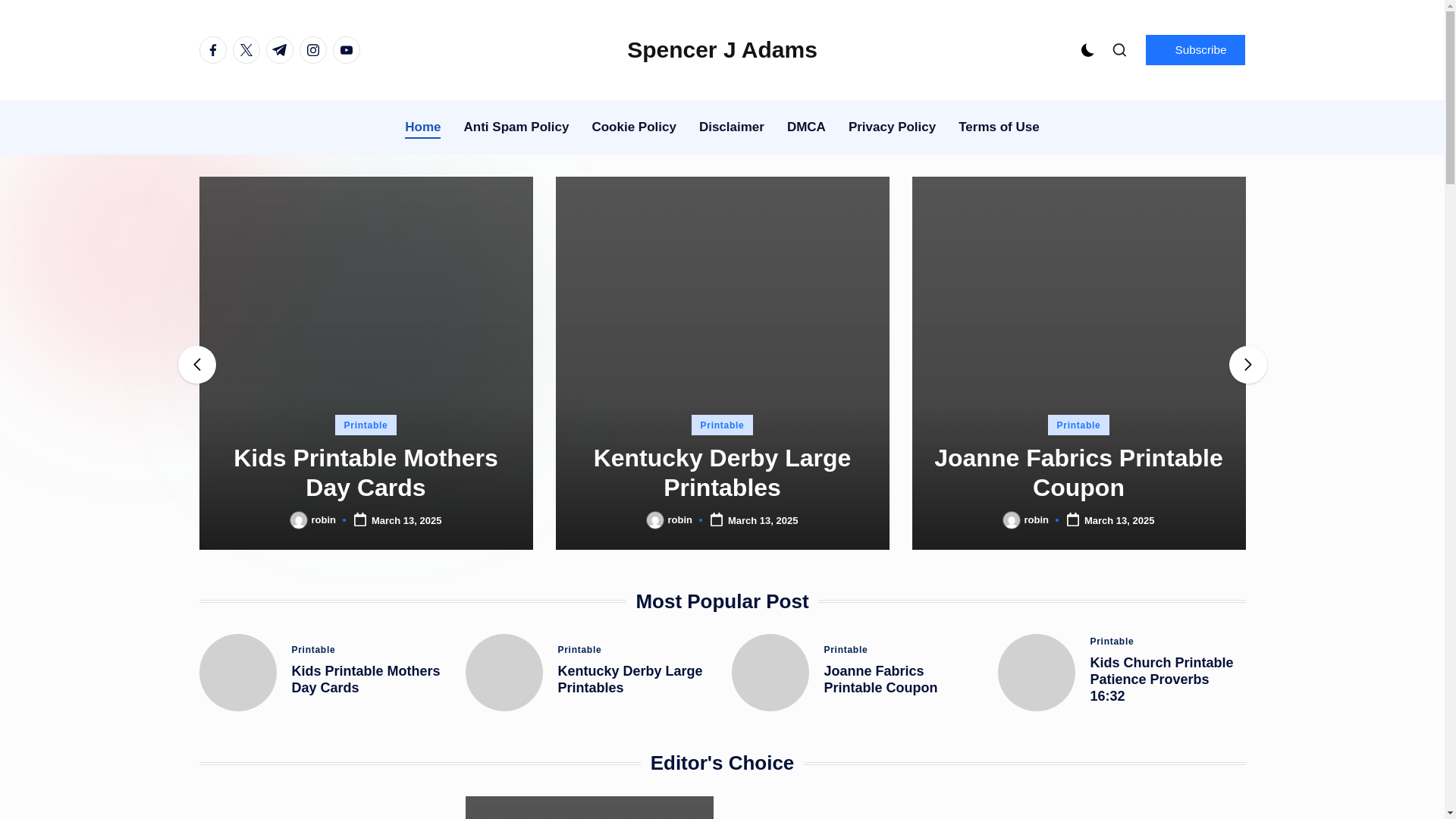 website screenshot of https://spencerjadams.pages.dev/
