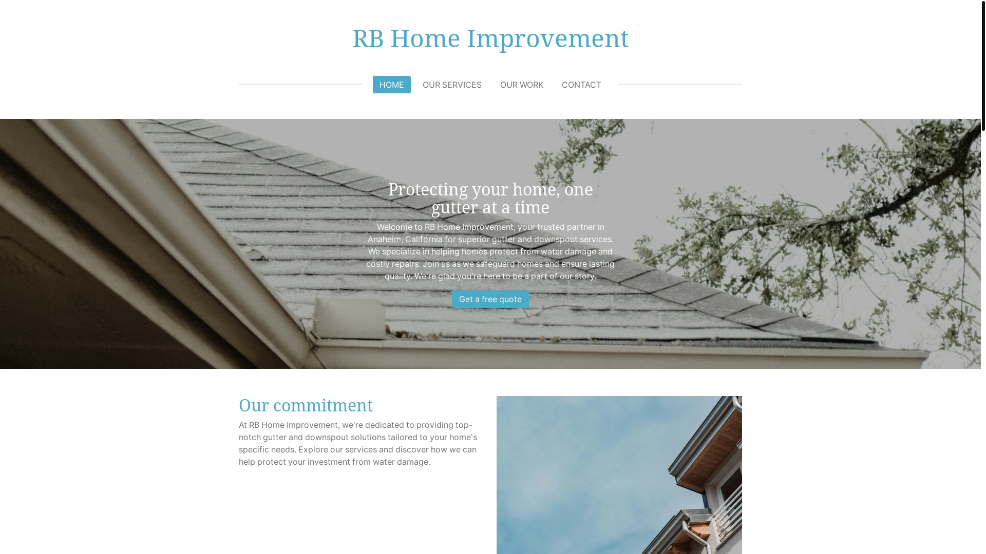 website screenshot of https://rb-home-improvement.com/