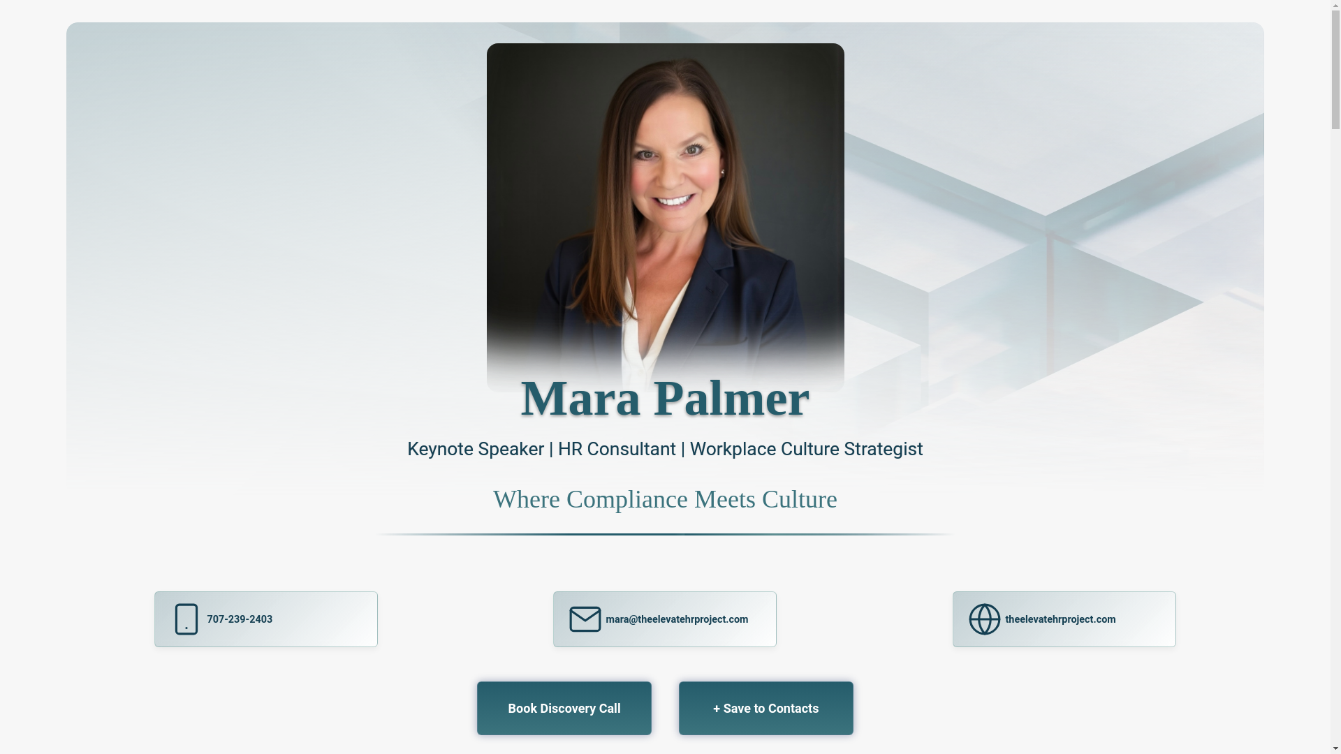 website screenshot of https://marapalmer.com/