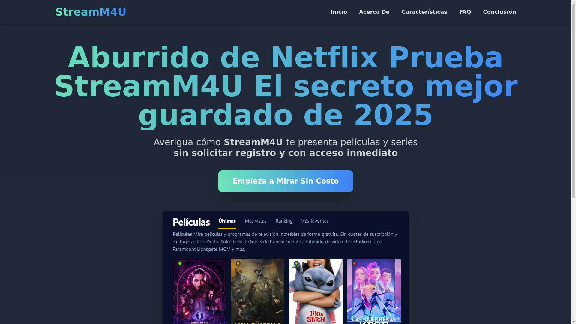 website screenshot of https://stream4u-6czk.pages.dev/