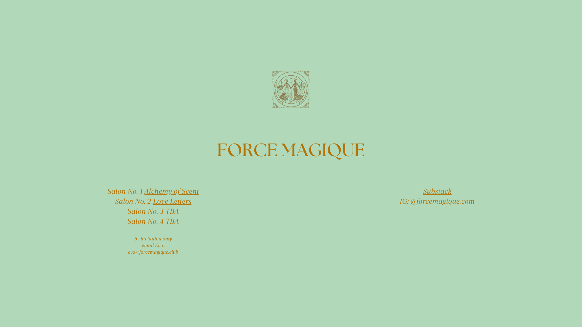 website screenshot of https://forcemagique.club/
