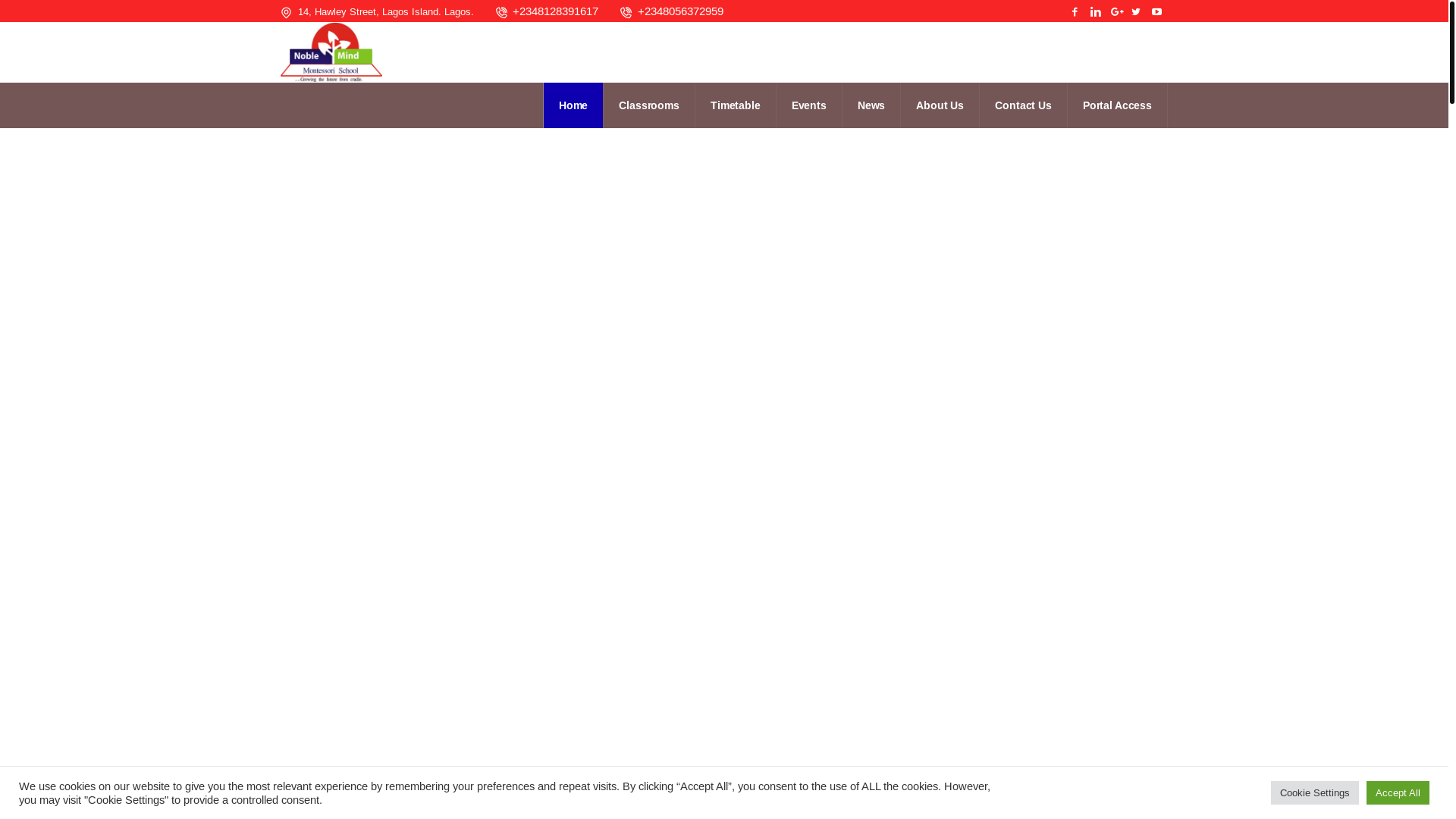 website screenshot of https://noble-mindschools.com/