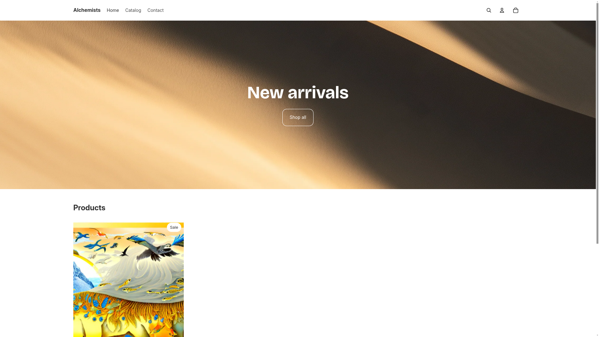 website screenshot of https://alchemists.com.co/
