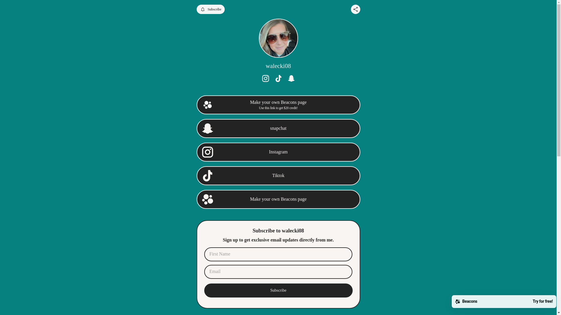 website screenshot of https://walecki08.com/