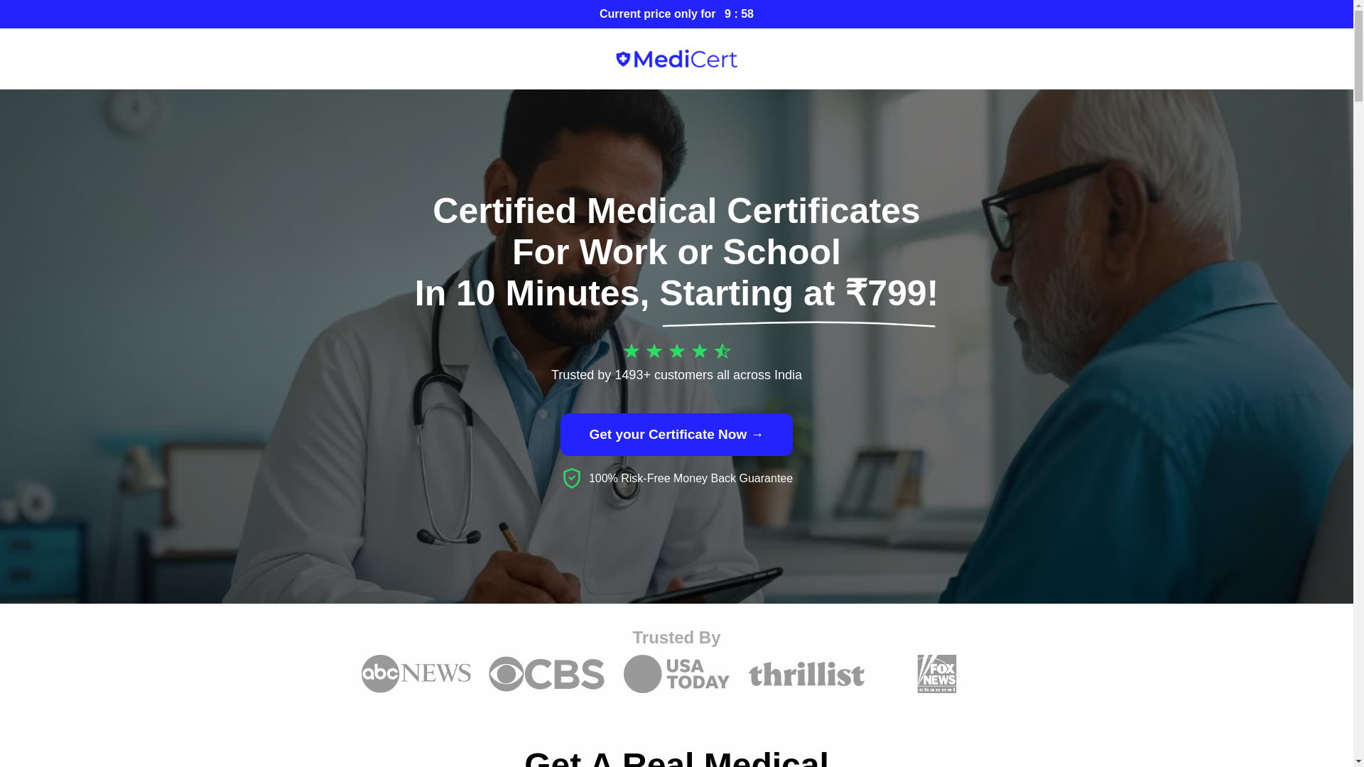 website screenshot of https://medicert-website.pages.dev/