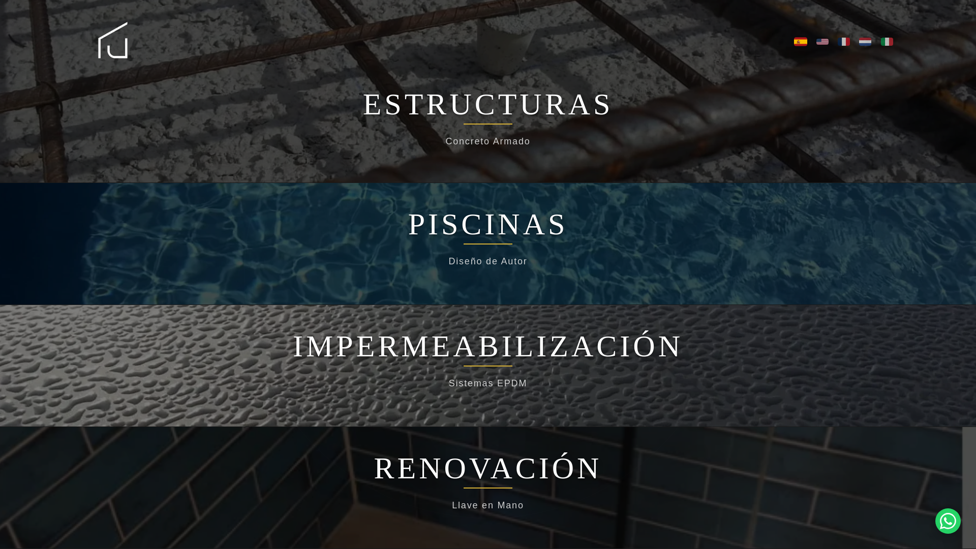 website screenshot of https://stucturae.cr