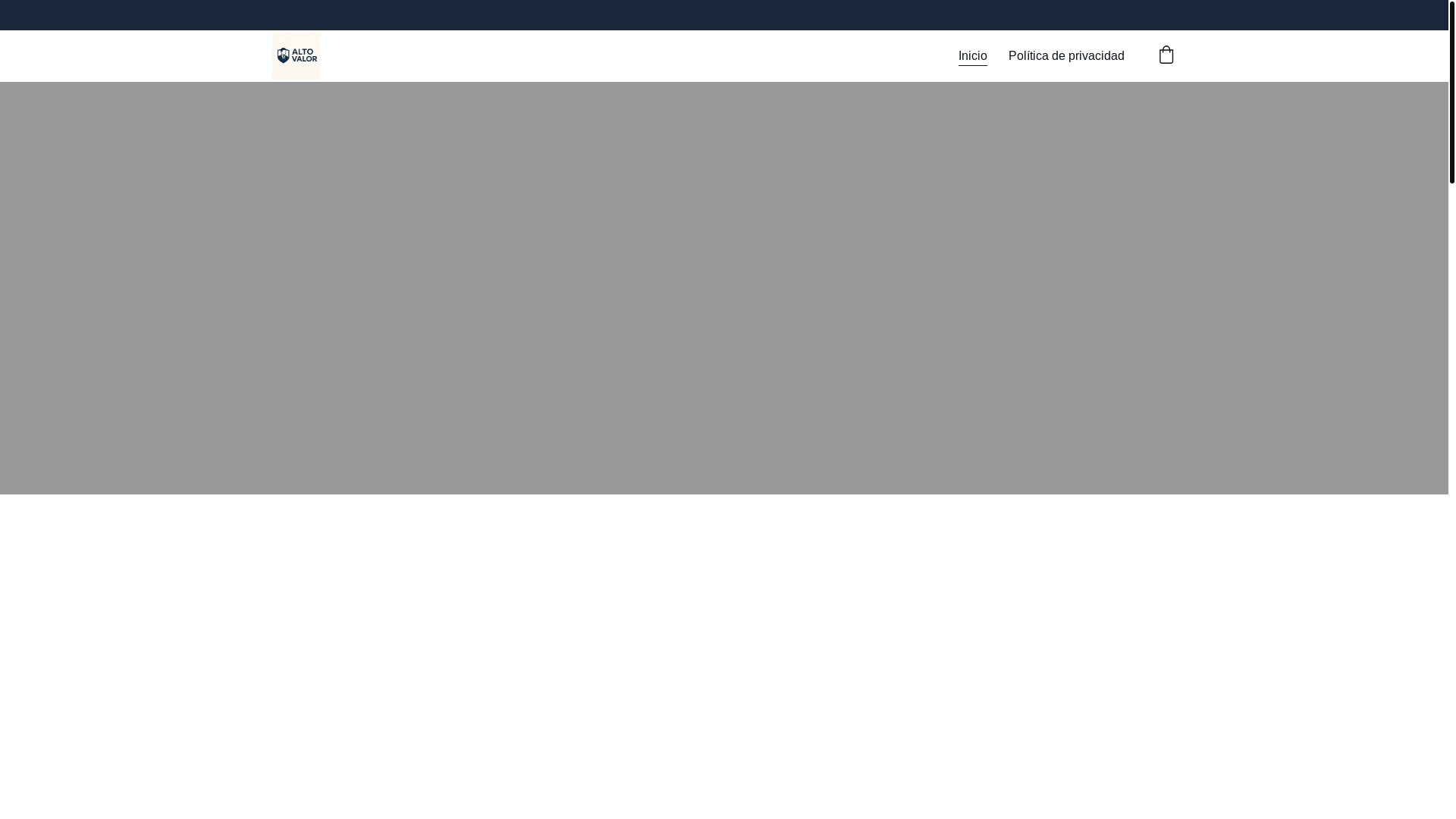 website screenshot of https://hombredealtovalor.es/