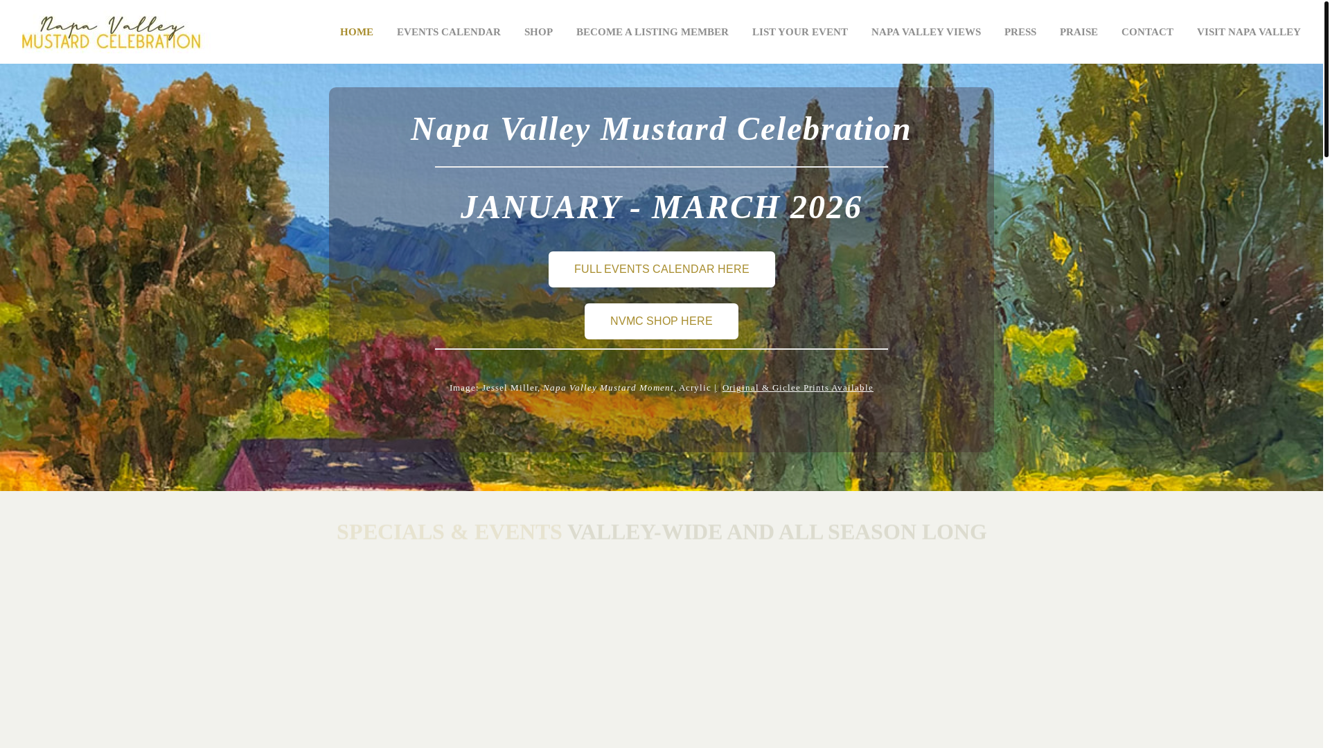 website screenshot of https://napavalleymustardcelebration.org/