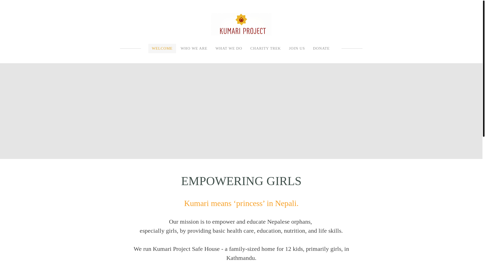 website screenshot of https://kumari-project.org/