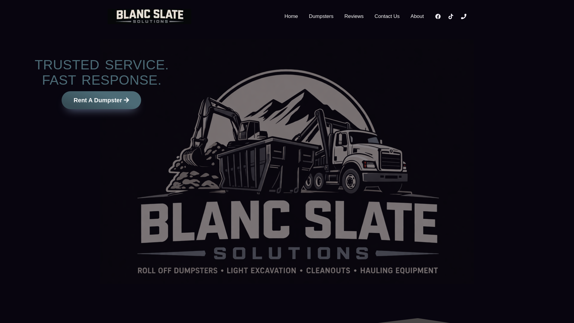 website screenshot of https://blancslatesolutions.com