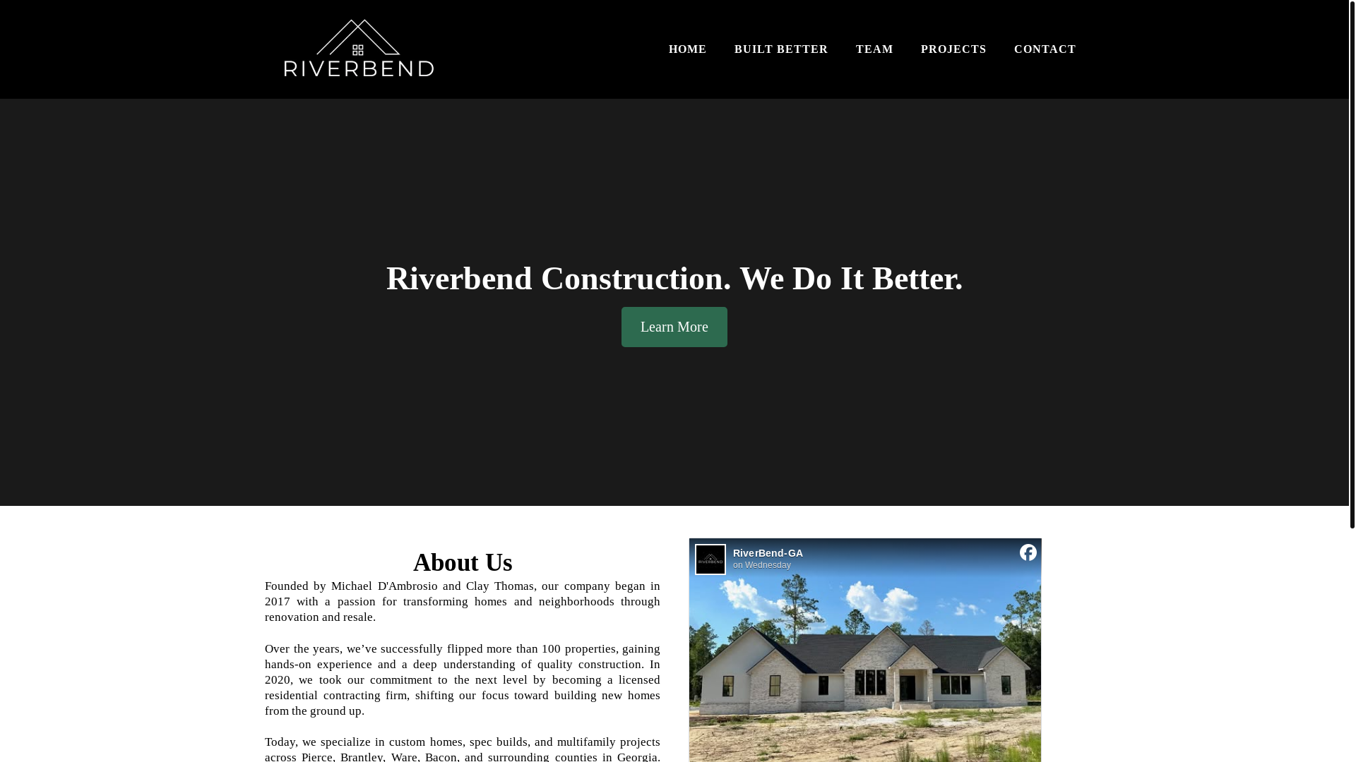 website screenshot of https://riverbendgeorgia.com/