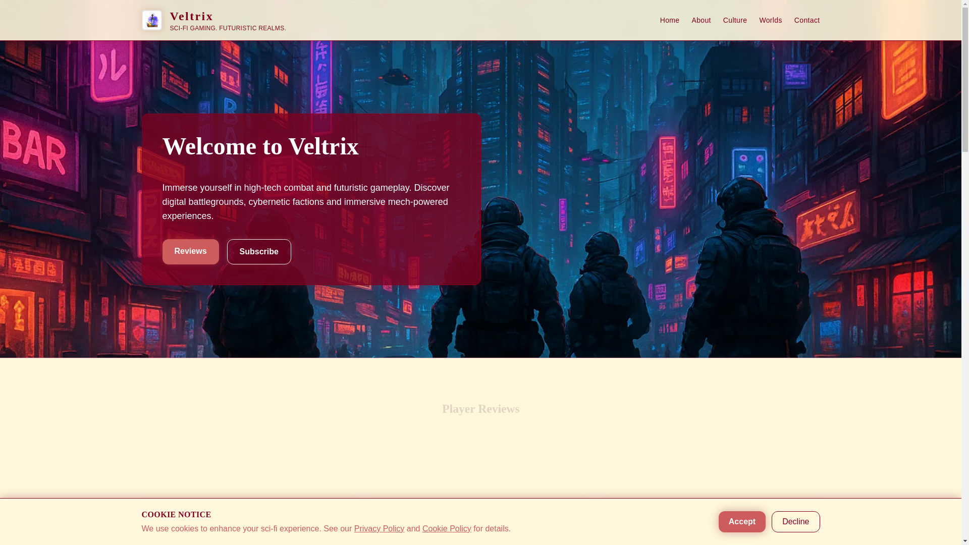 website screenshot of https://veltrixgameplay.online/