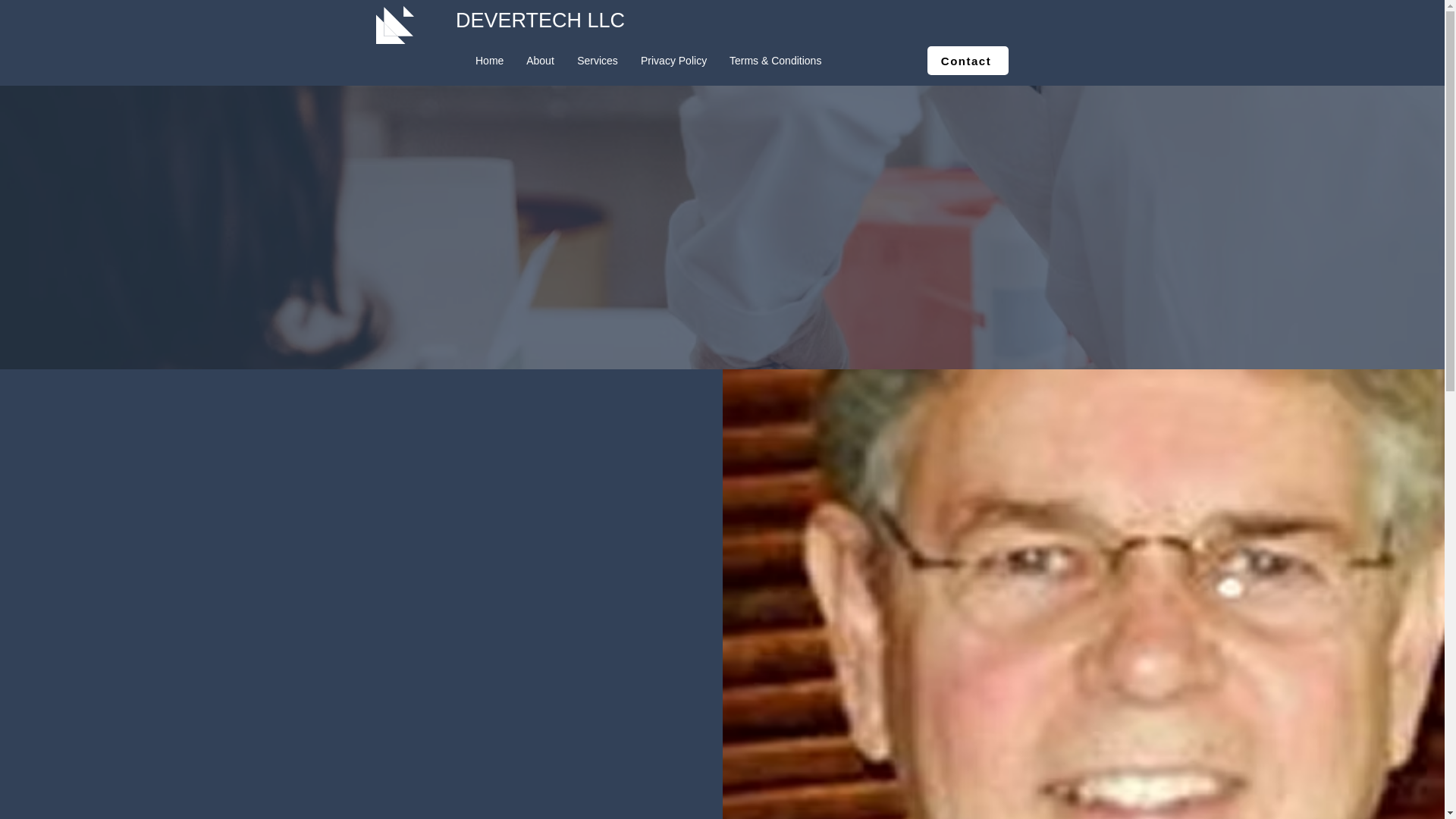 website screenshot of https://devertechllc.net/