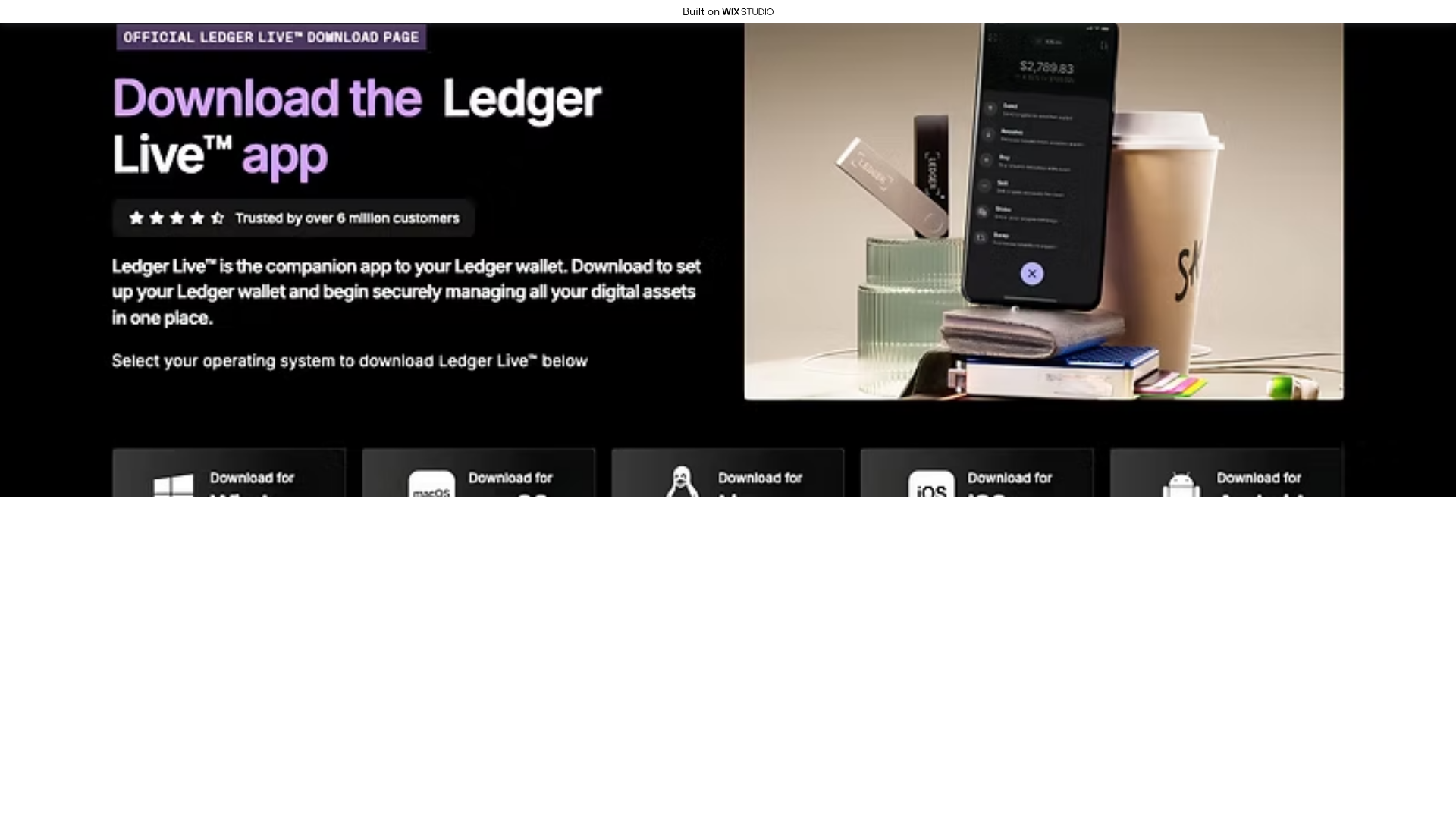 website screenshot of https://live-ledggrcom.wixstudio.com/en-us