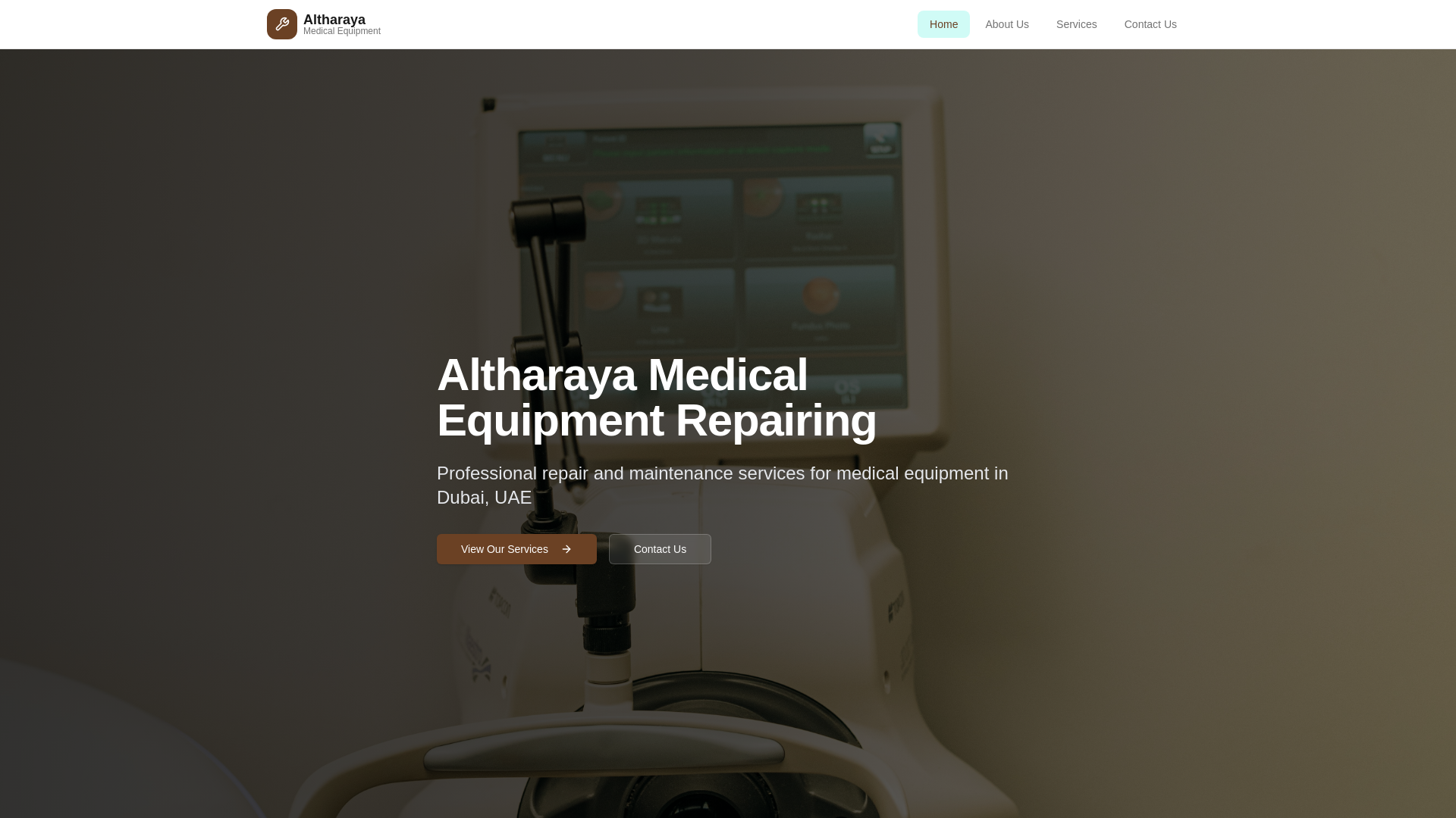 website screenshot of https://altharayamed.com/