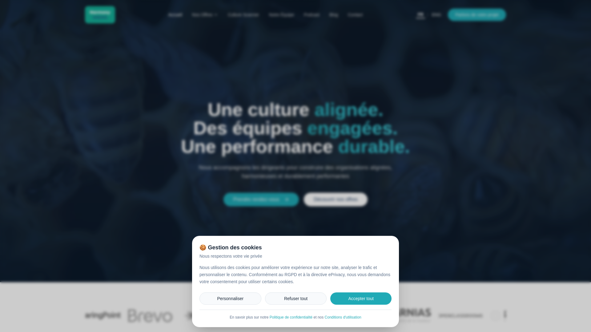 website screenshot of https://harmonyinside.eu/