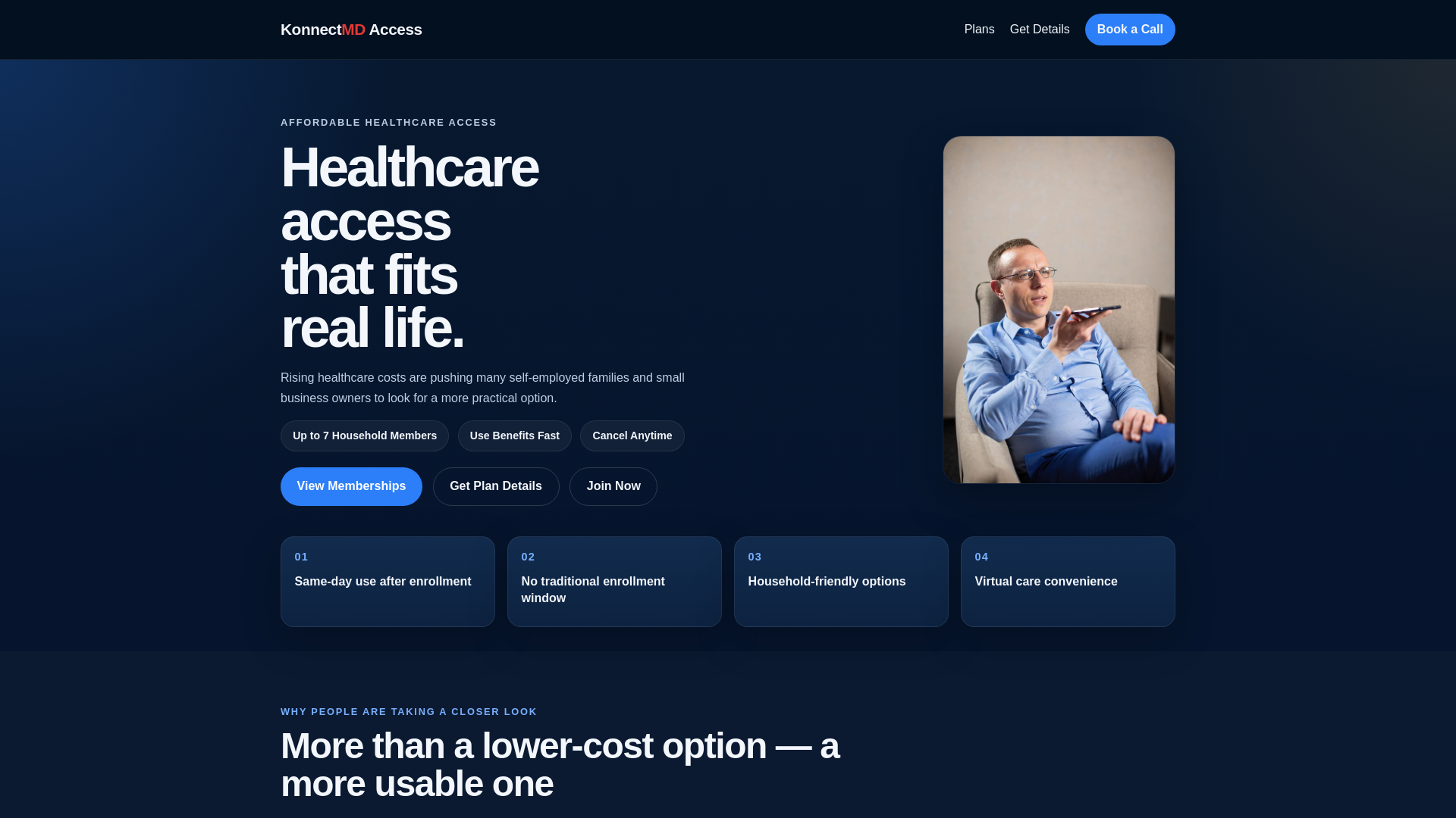 website screenshot of https://konnectmd-access.pages.dev/