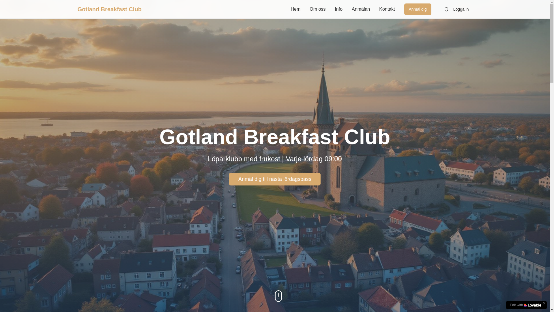 website screenshot of https://gotlandbreakfastclub.se/