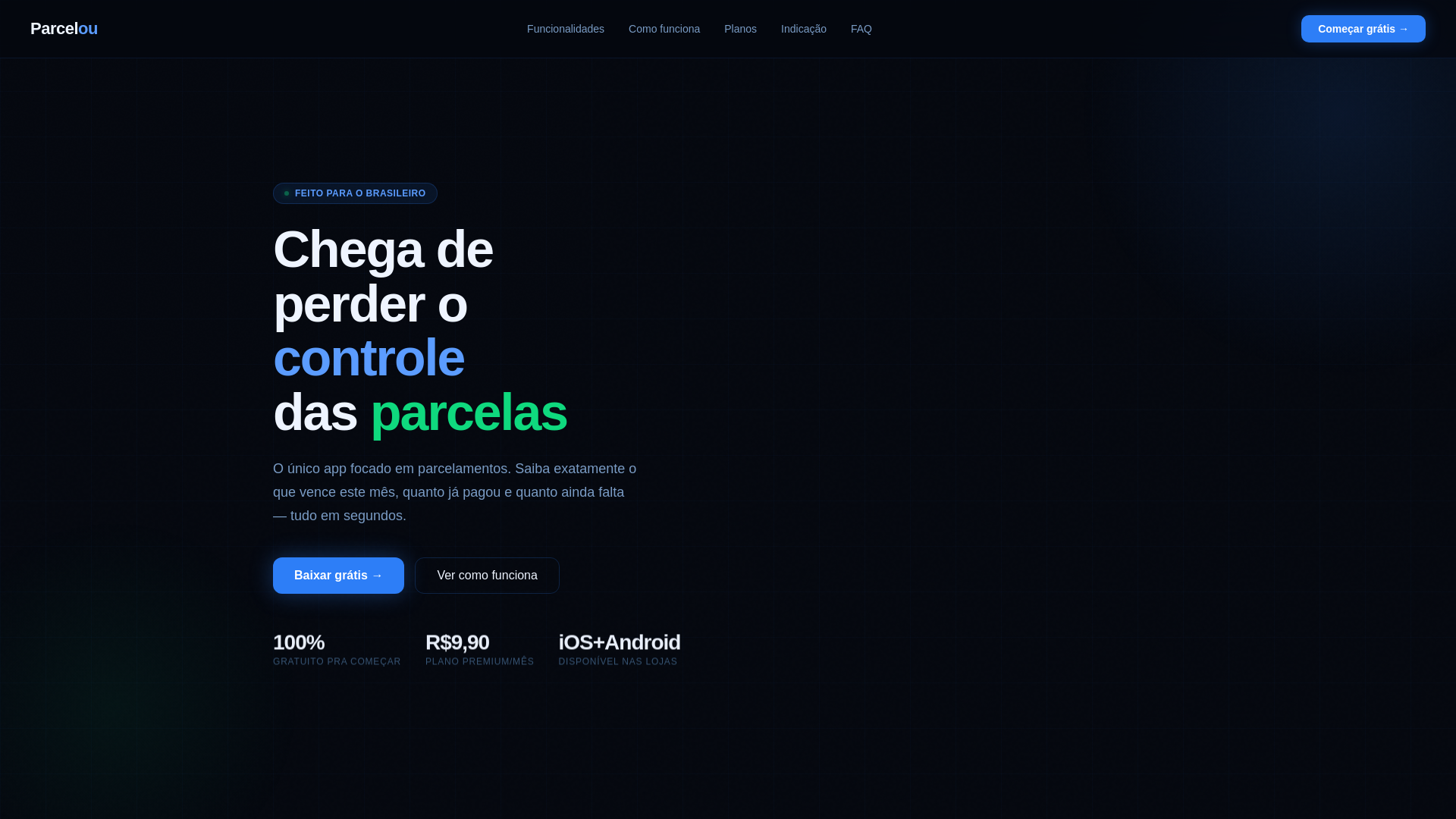 website screenshot of https://appparcelou.com/