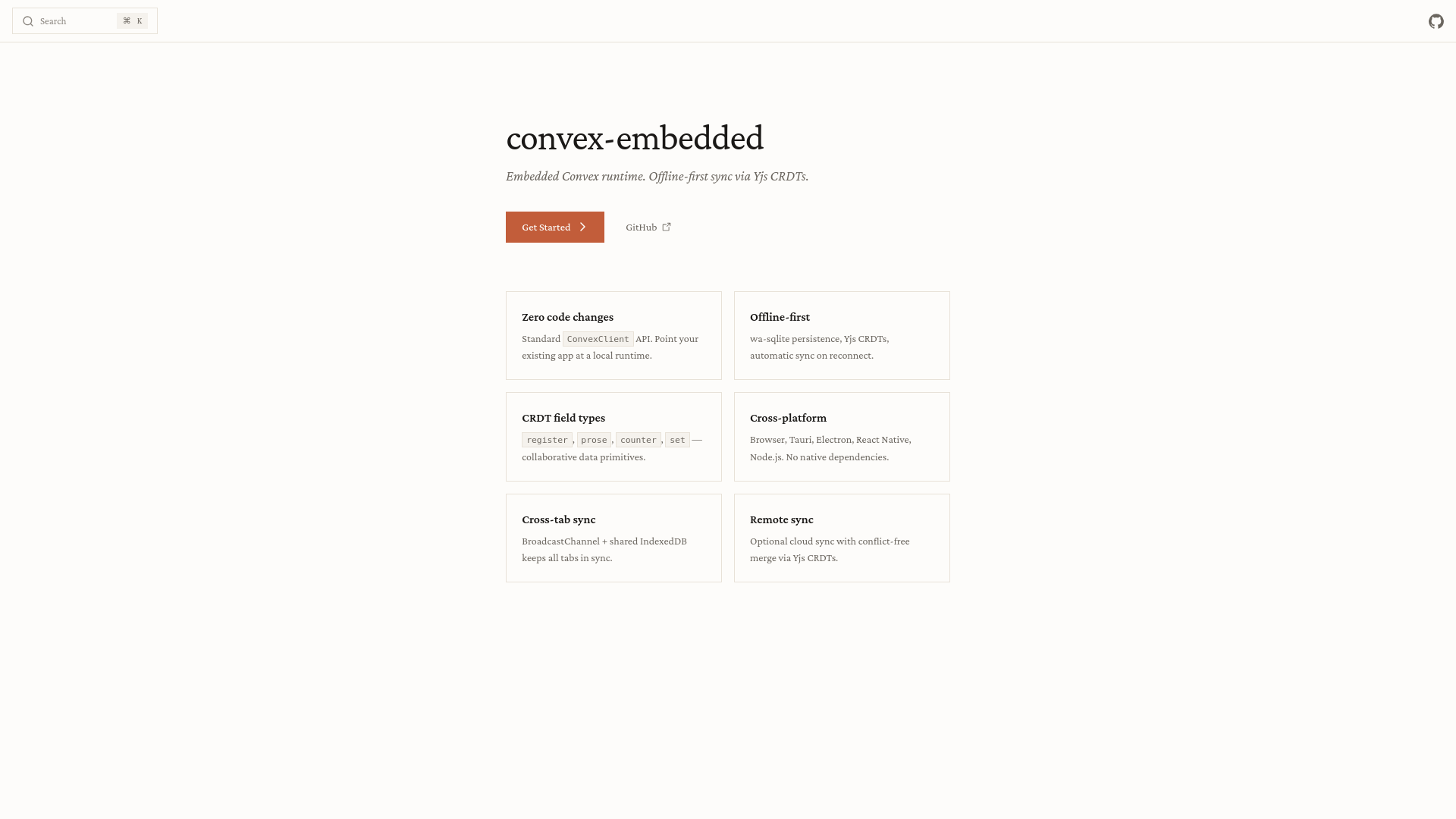 website screenshot of https://convex-embedded.pages.dev/