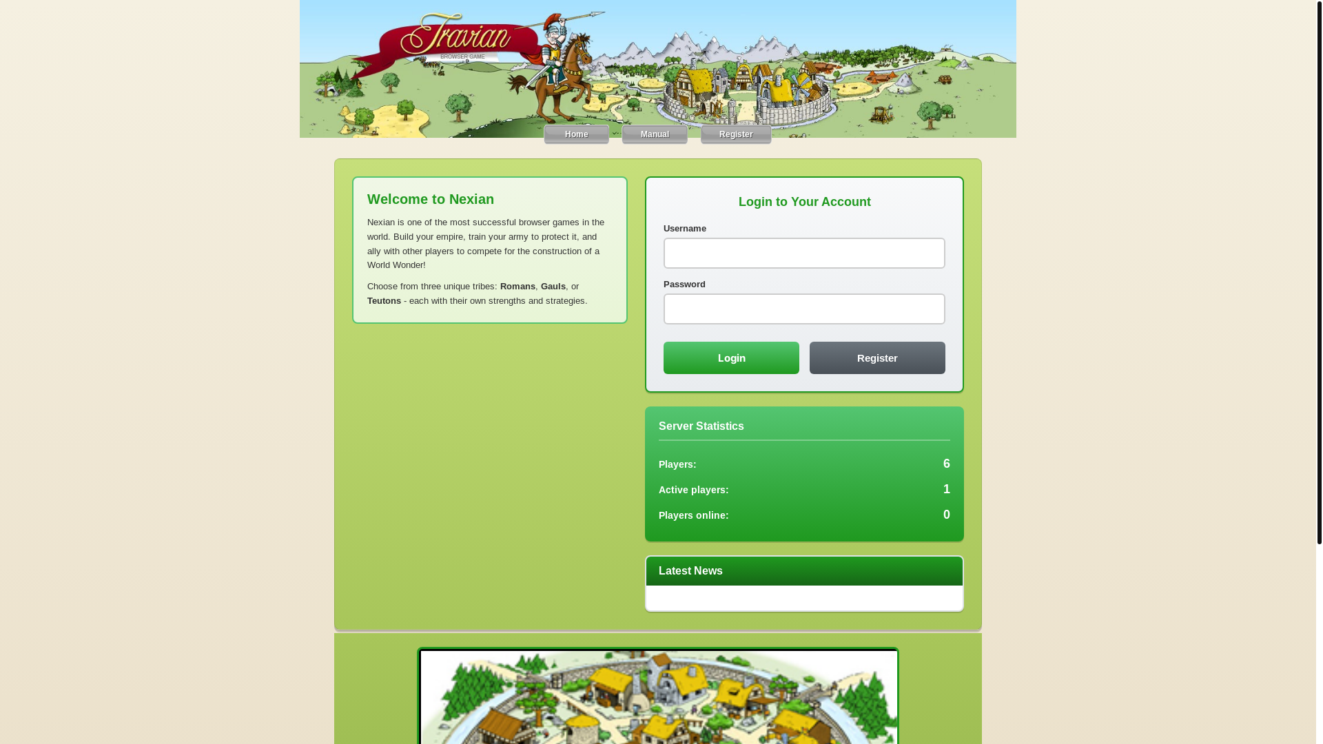 website screenshot of https://nexian.world/