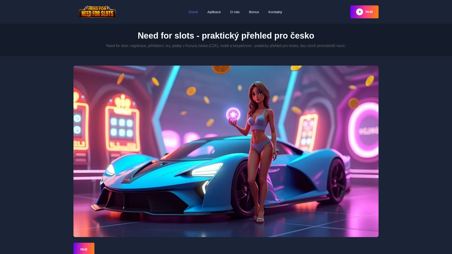 website screenshot of https://need-for-slotsaplikace-cz.pages.dev/