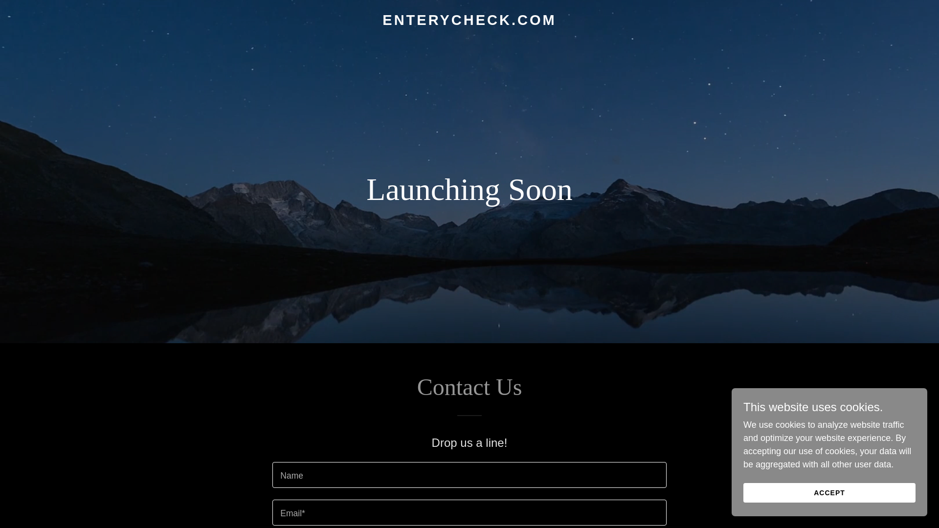 website screenshot of https://enterycheck.com