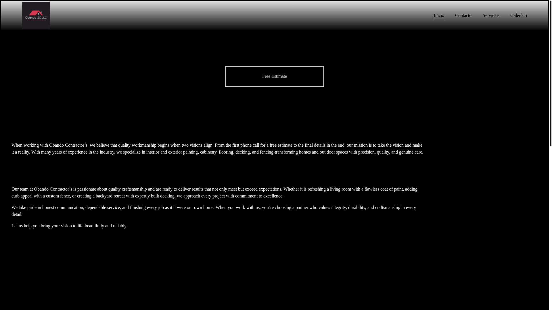 website screenshot of https://obando-gc.com/