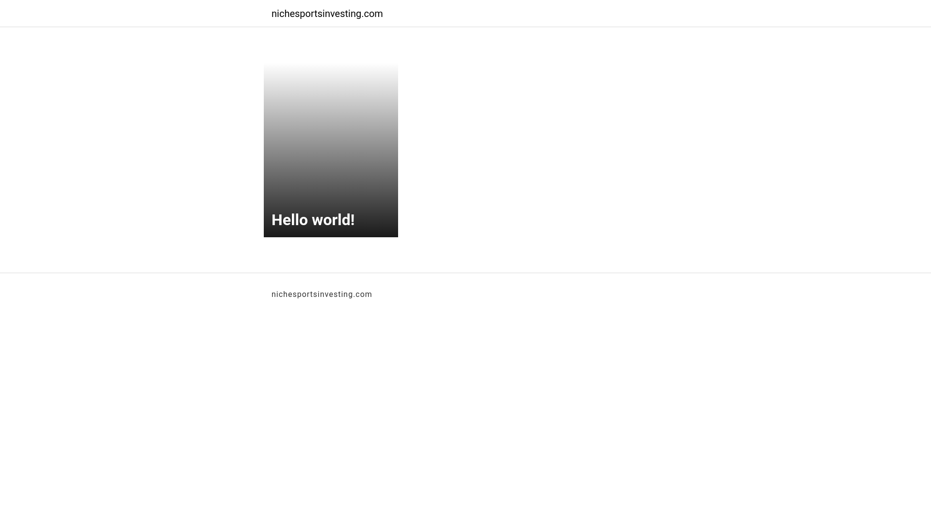 website screenshot of https://nichesportsinvesting.com/